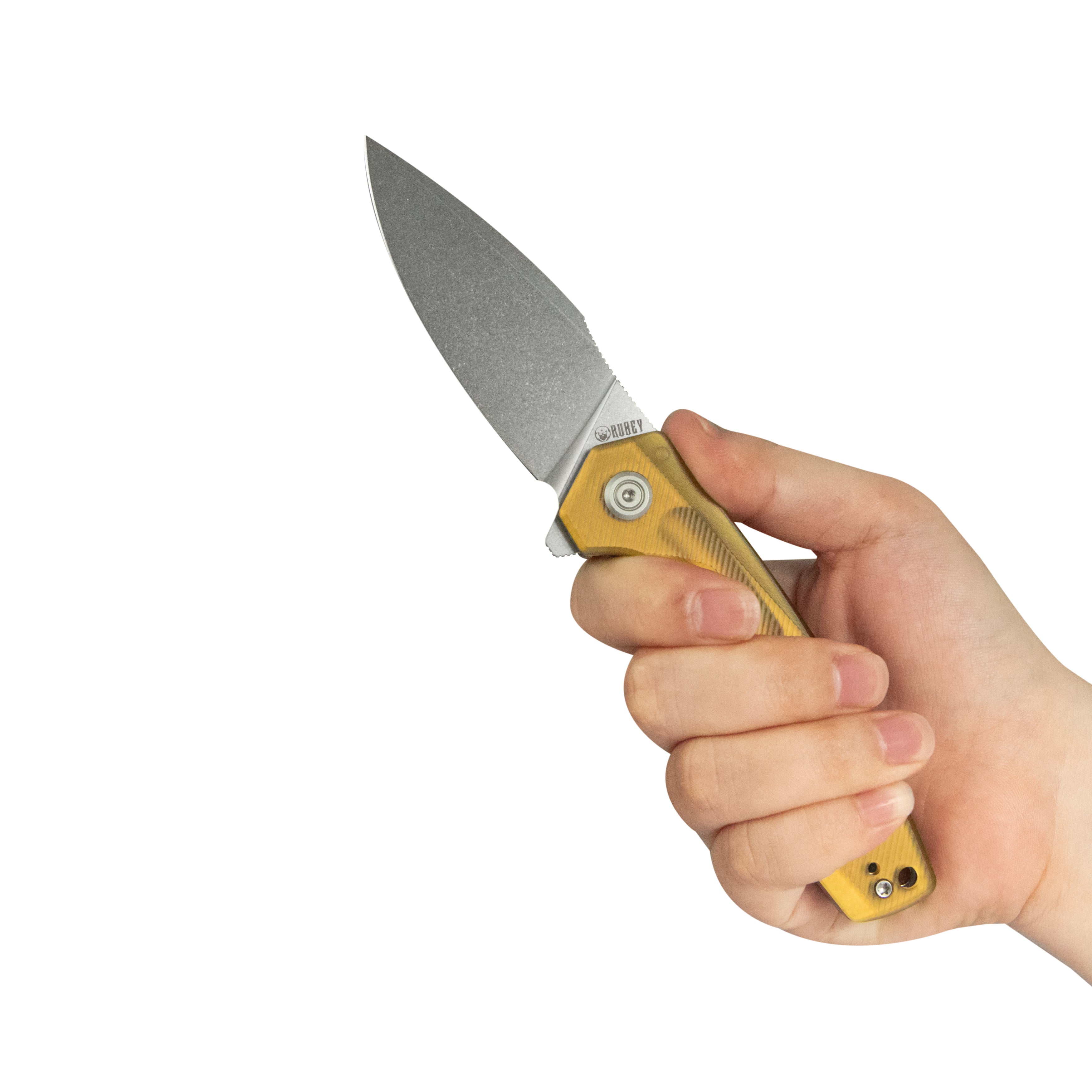 Calyce Liner Lock Flipper Folding Knife Ultem Handle 3.27" Bead Blasted 14C28N KU901W