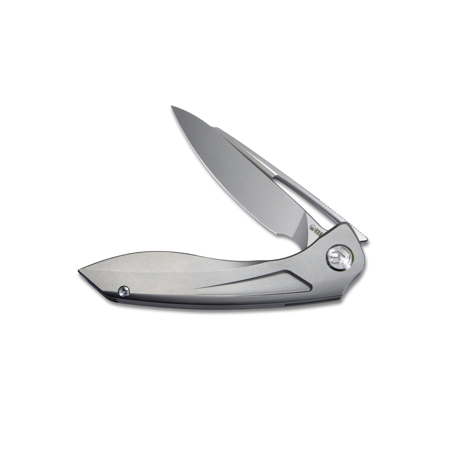 Kubey Velocé Frame Everyday Carry Gentlmans Pocket Knife Original Ti Handle 3.94'' Sand Blast S90V Blade KB171H
