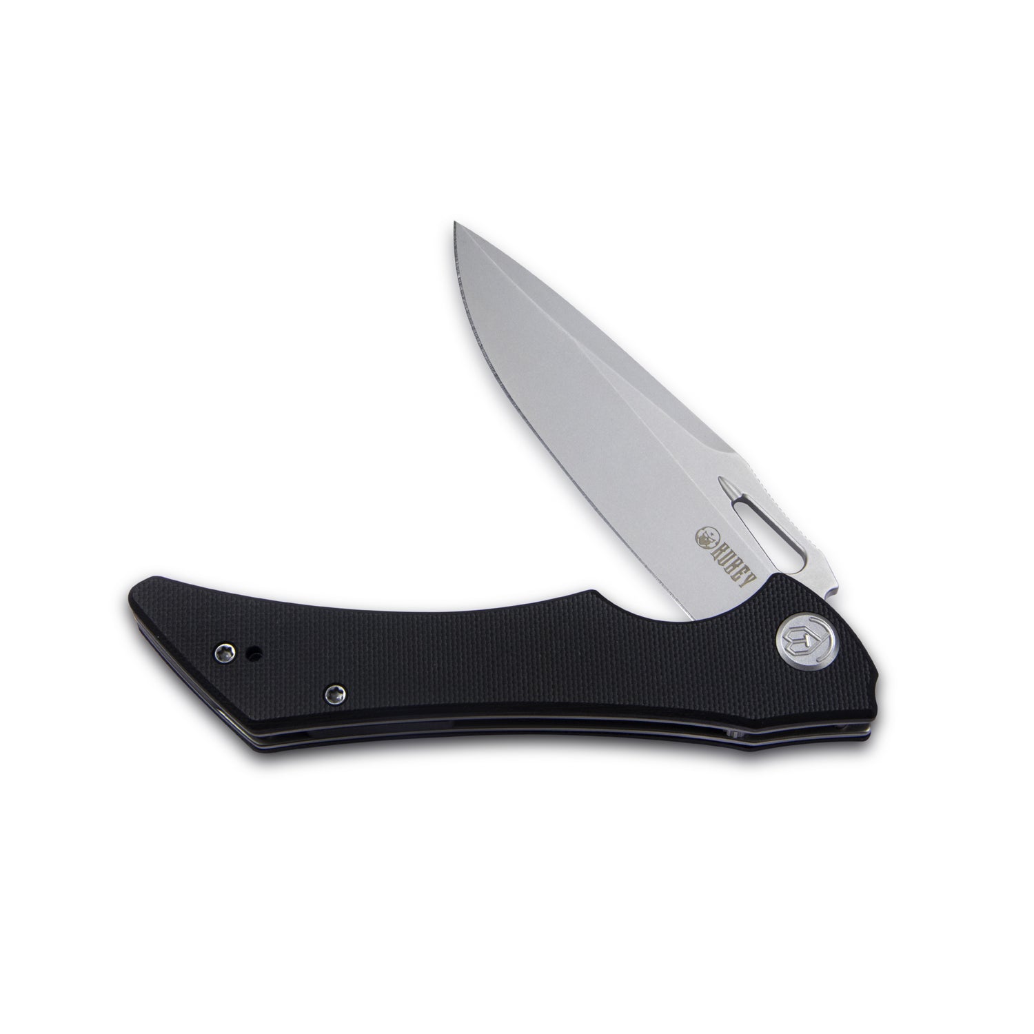 Raven Liner Lock Flipper Knife Black G10 Handle 3.5" Bead Blasted AUS-10 KB245D
