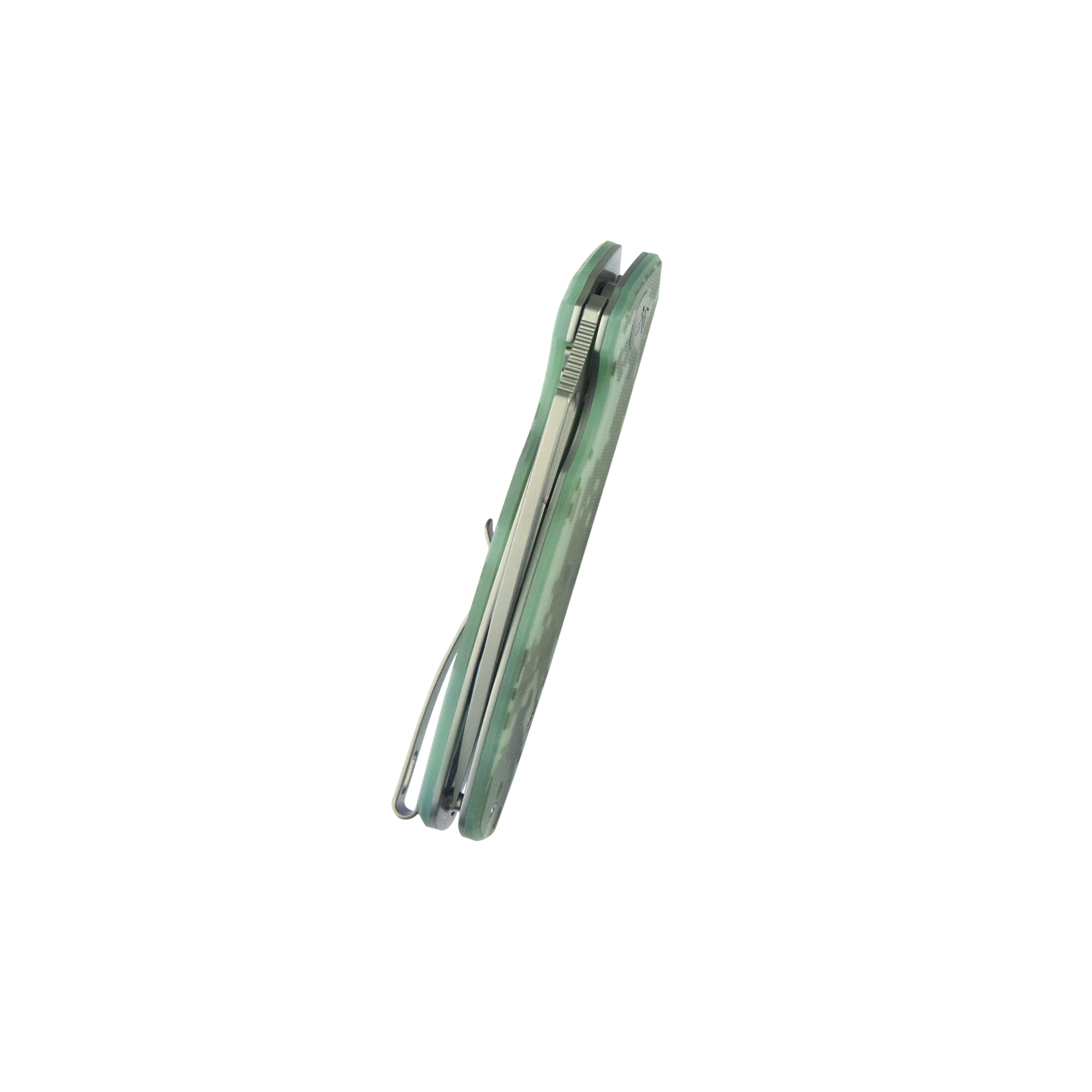 Kubey Tityus Liner Lock Flipper Folding Knife Como G10 Handle 3.39" Beadblast 14C28N KU322Q