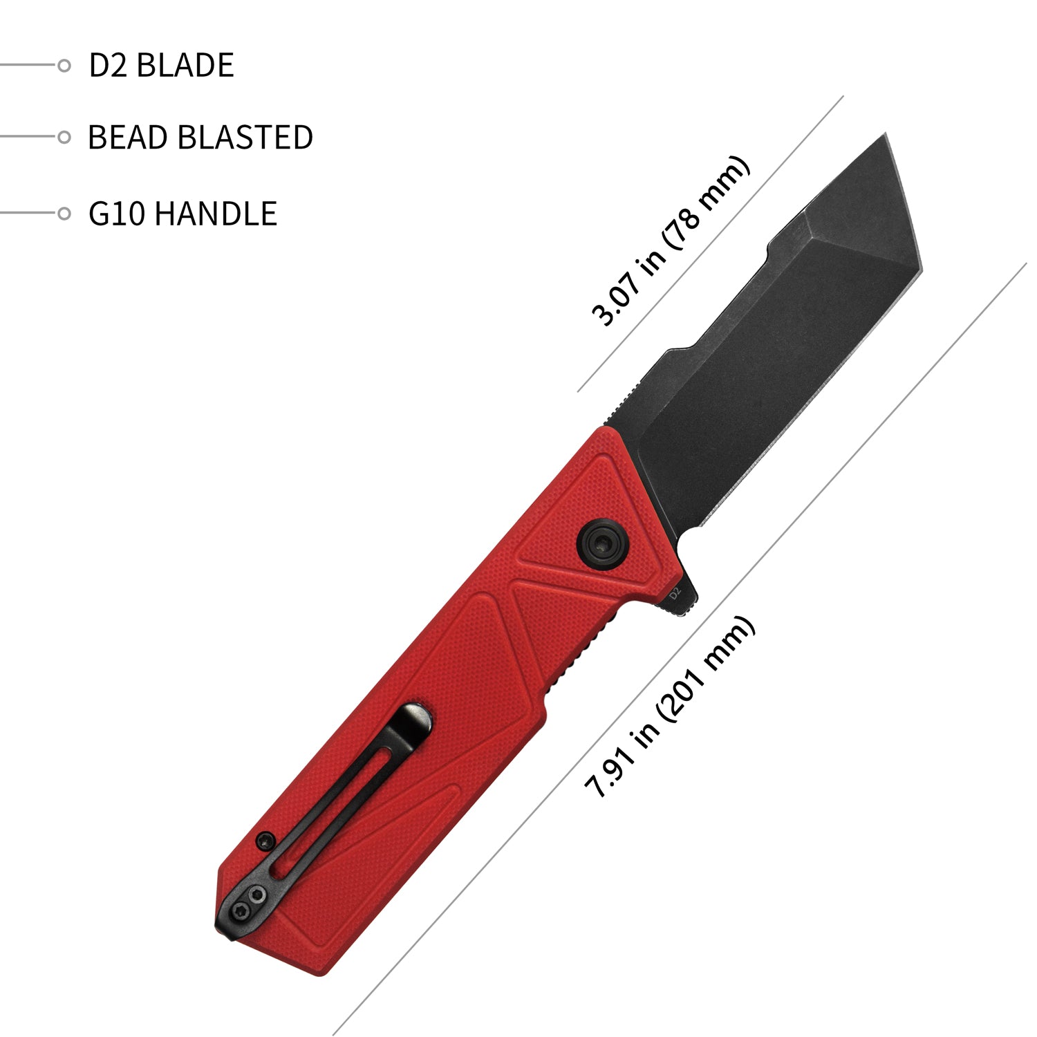 Avenger Linerlock Black Red KU104D