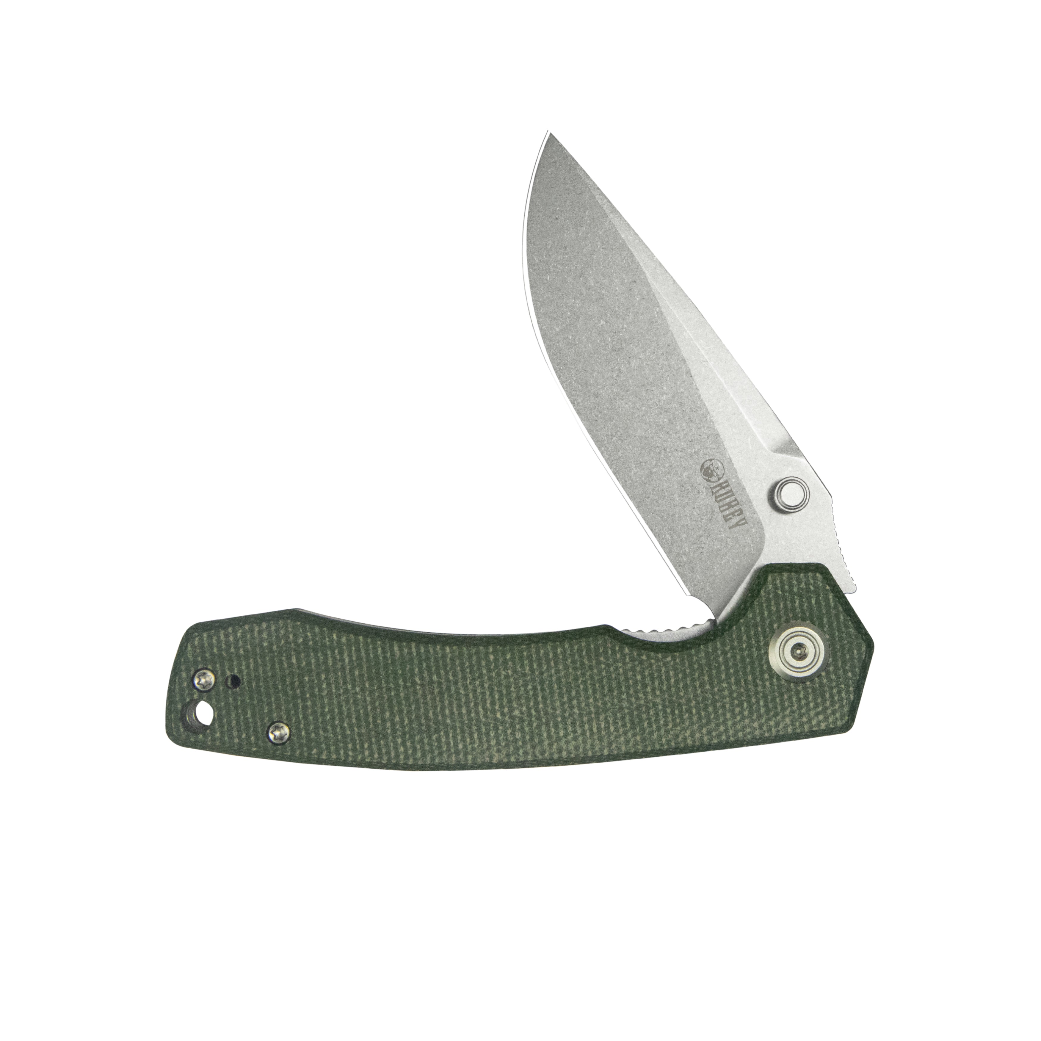 Calyce Liner Lock Flipper Folding Knife Green G10 Handle 3.27" Bead Blasted 14C28N KU901Q
