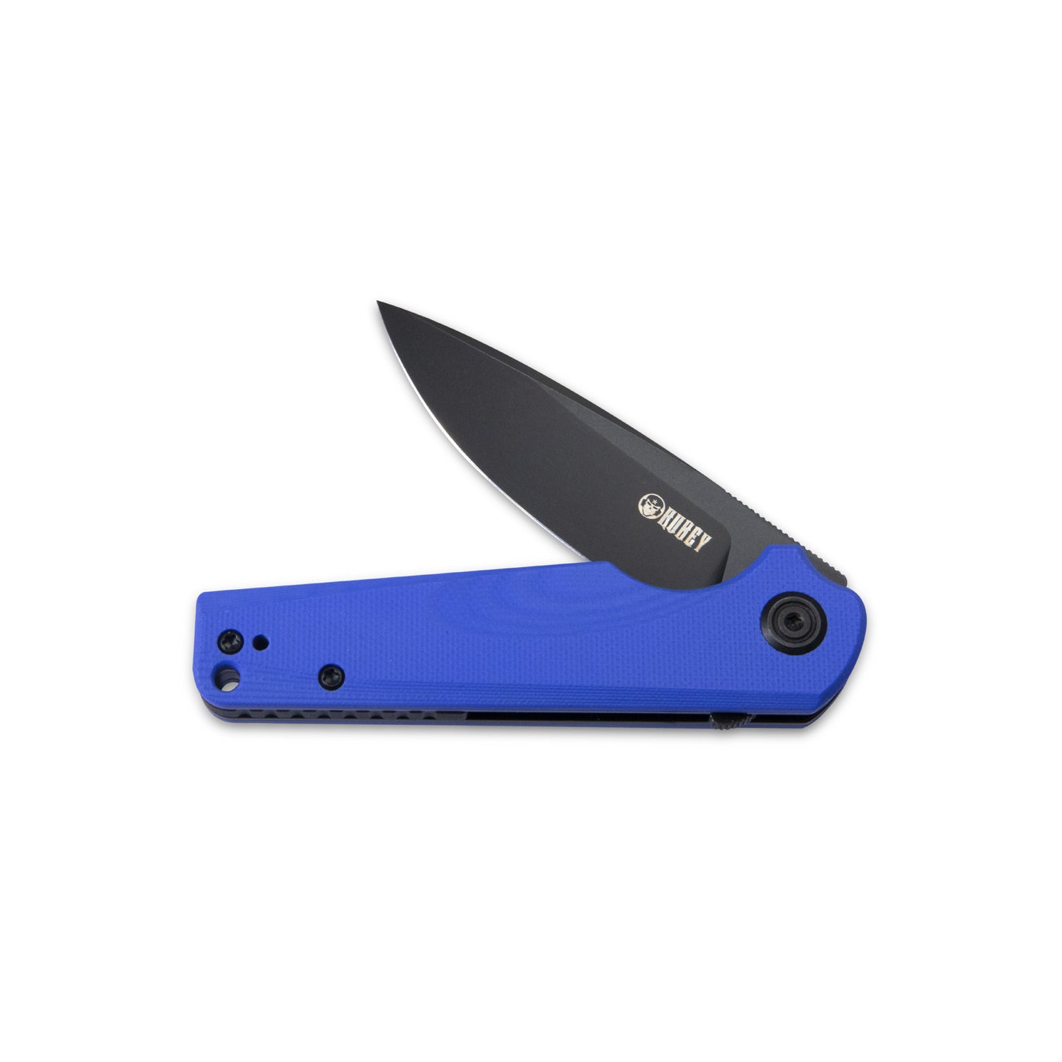 Wolverine Liner Lock Folding Knife Blue G10 Handle 2.91"  Dark Stonewashed D2 KU233F