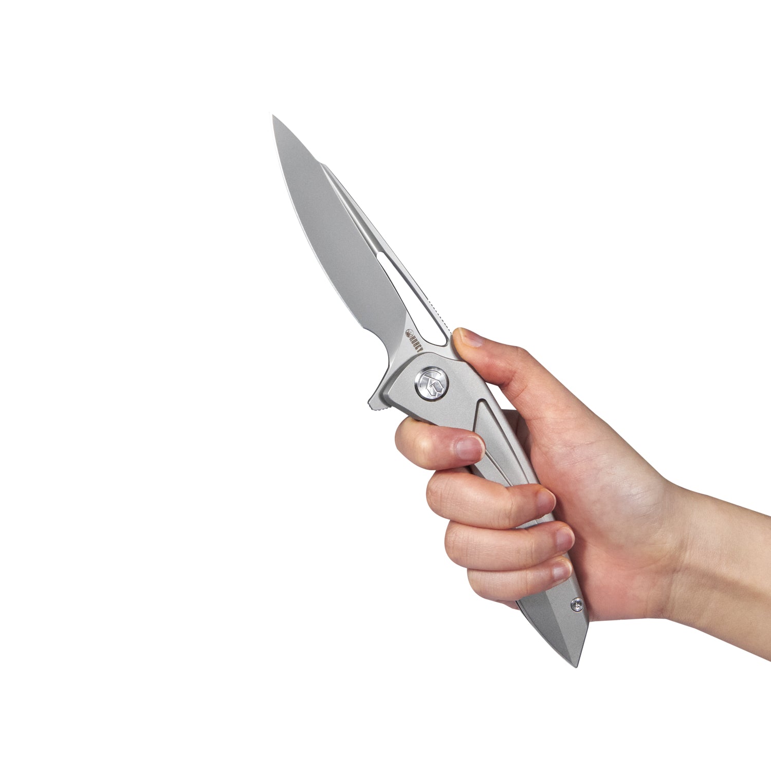 Kubey Velocé Frame Everyday Carry Gentlmans Pocket Knife Original Ti Handle 3.94'' Sand Blast S90V Blade KB171H