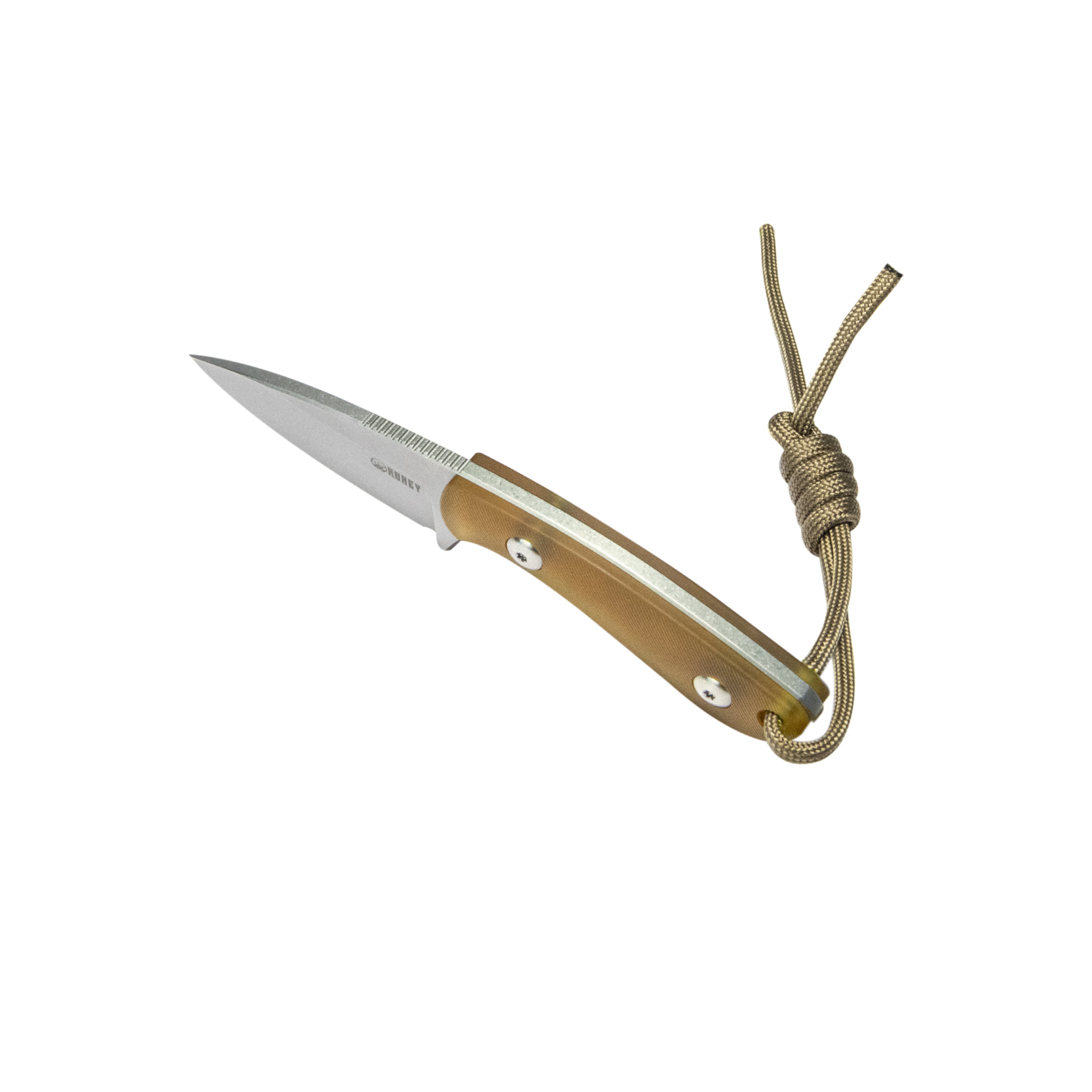 Kubey Bloom Fixed Blade Knife Ultem w/ Diagonal Milling Handle 2.60" Beadblast 14C28N Blade KU411C