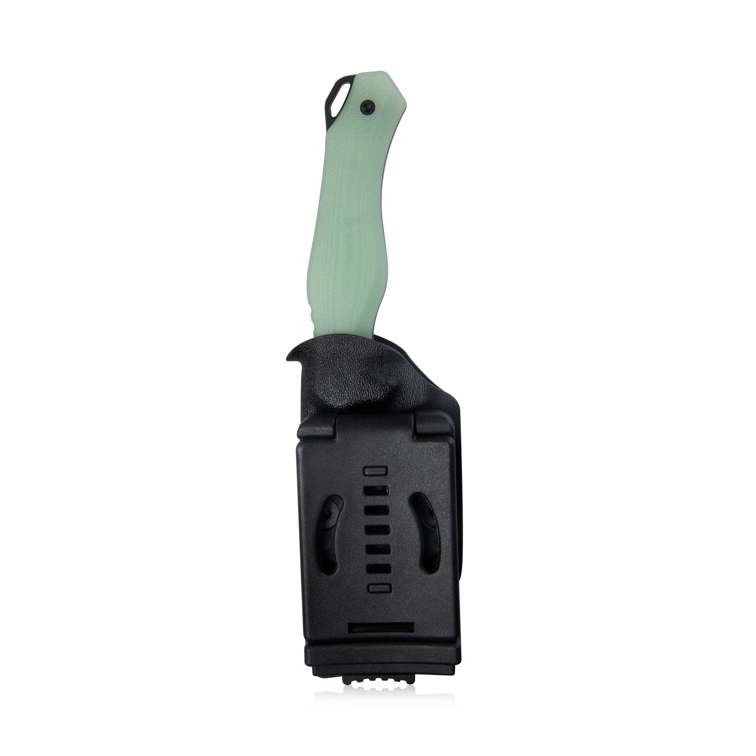 Golf EDC Fixed Blade Knife Jade G-10 Handle 3.07" Blackwashed AUS-10 with Kydex Sheath KU230D