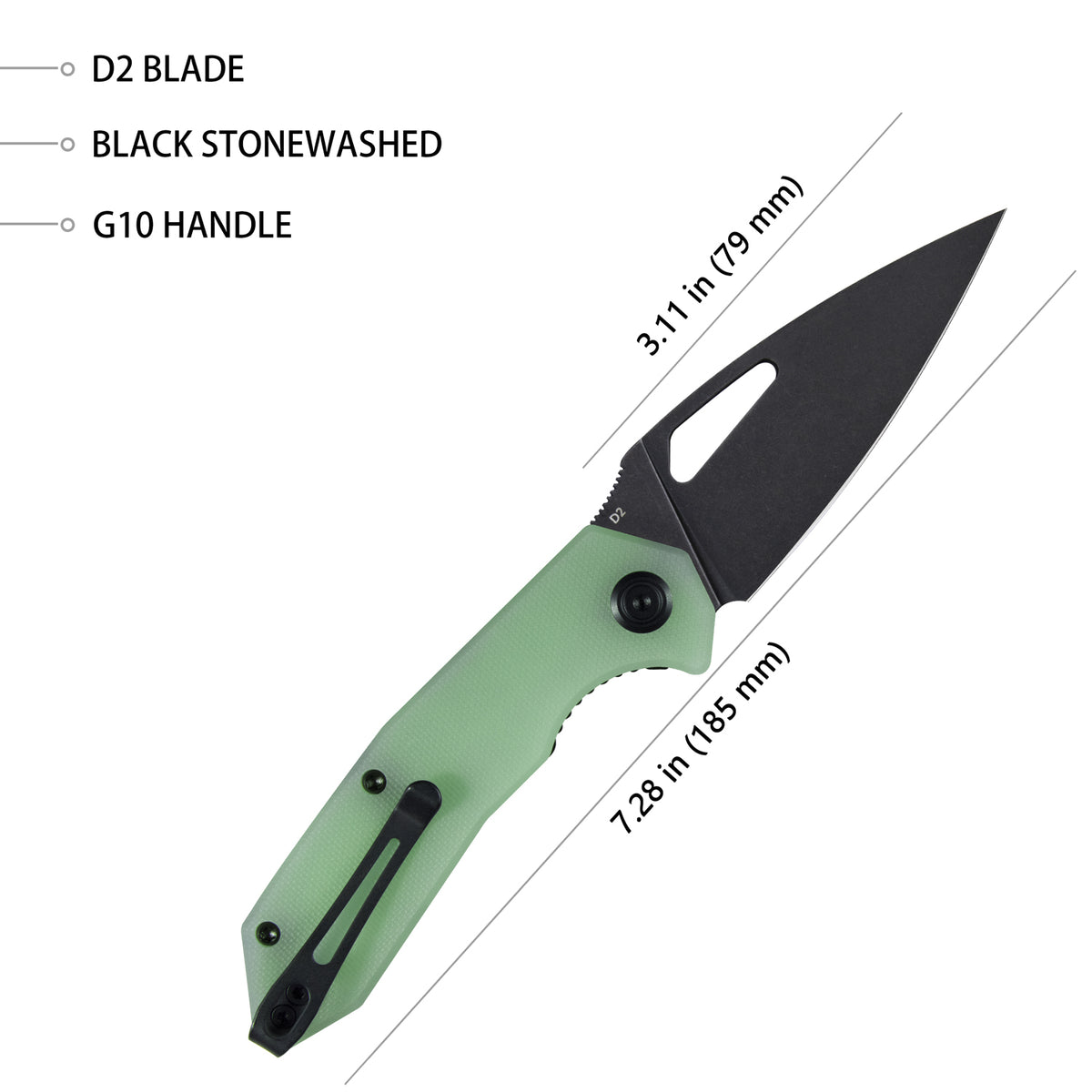Coeus Linerlock Black Jade KU122E