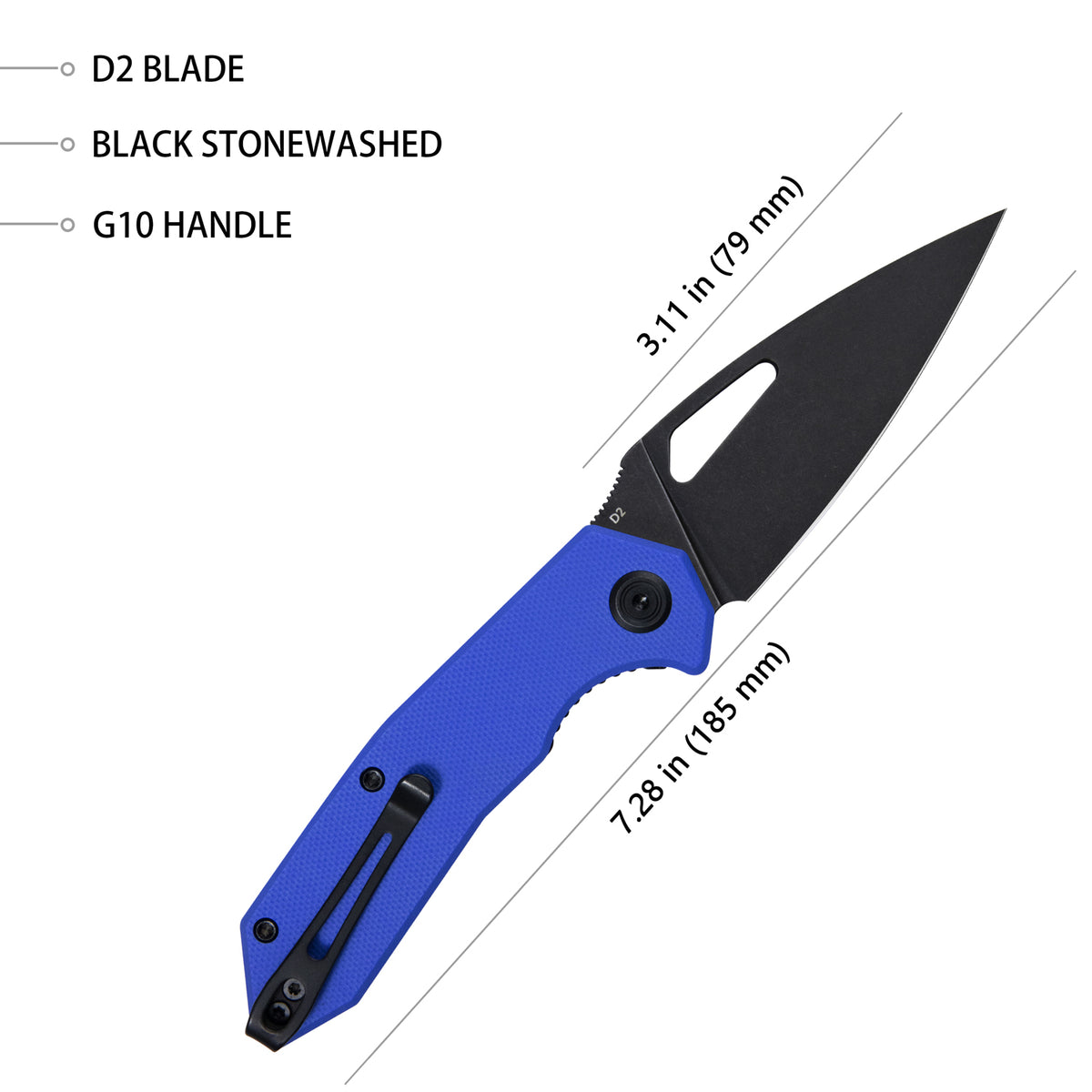 Coeus Linerlock Black Blue KU122G