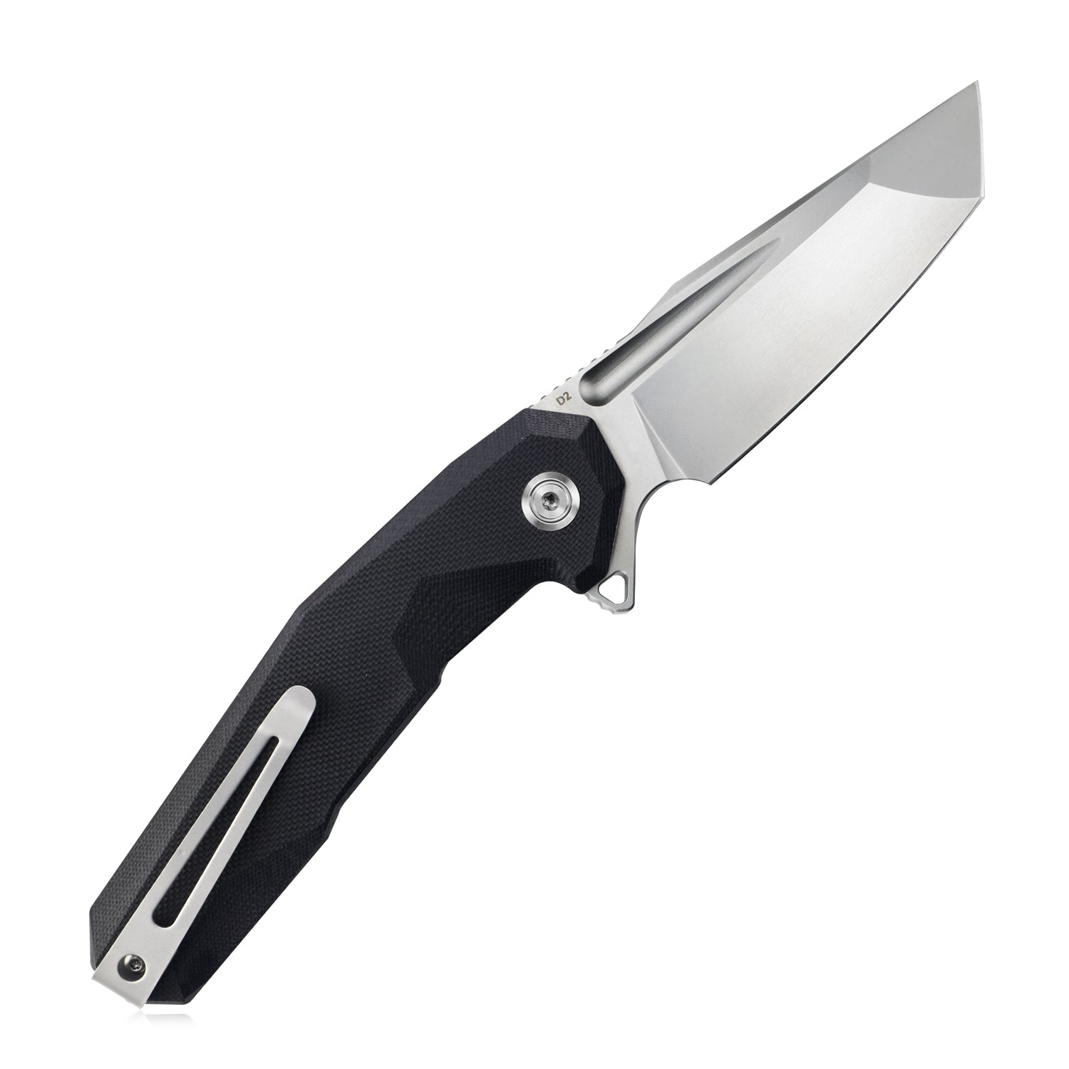 Kubey Carve Nest Liner Lock Tactical Folding Knife Black G10 Handle 3.27'' Sandblast D2 KB237A