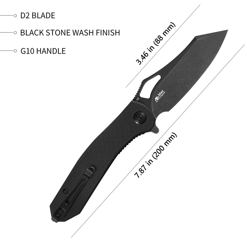 Kubey Drake Nest Lliner Lock G10 Handle D2 Blade Folding Knife EDC Outdoor KU310F