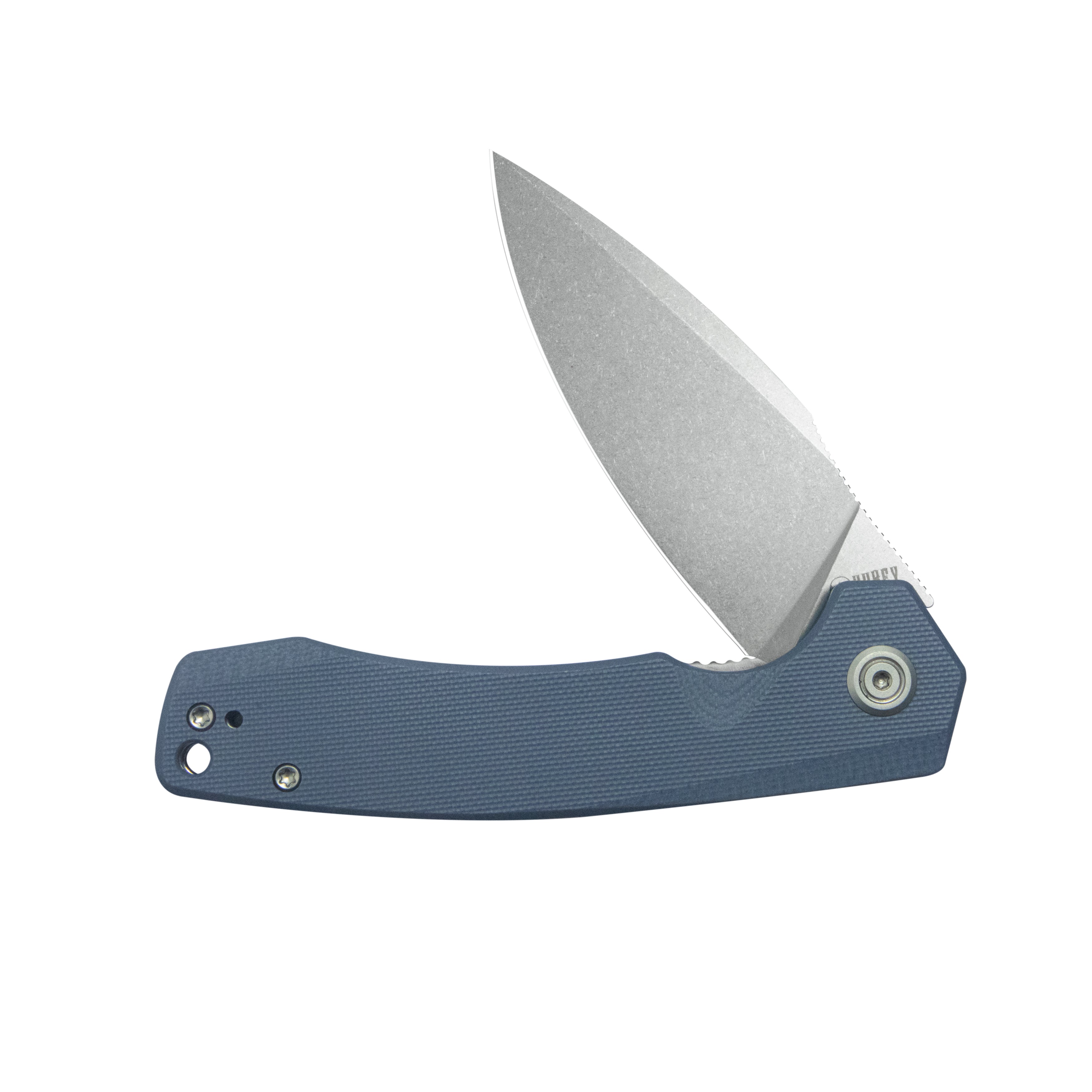 Calyce Liner Lock Flipper Folding Knife Blue G10 Handle 3.27" Bead Blasted 14C28N KU901U