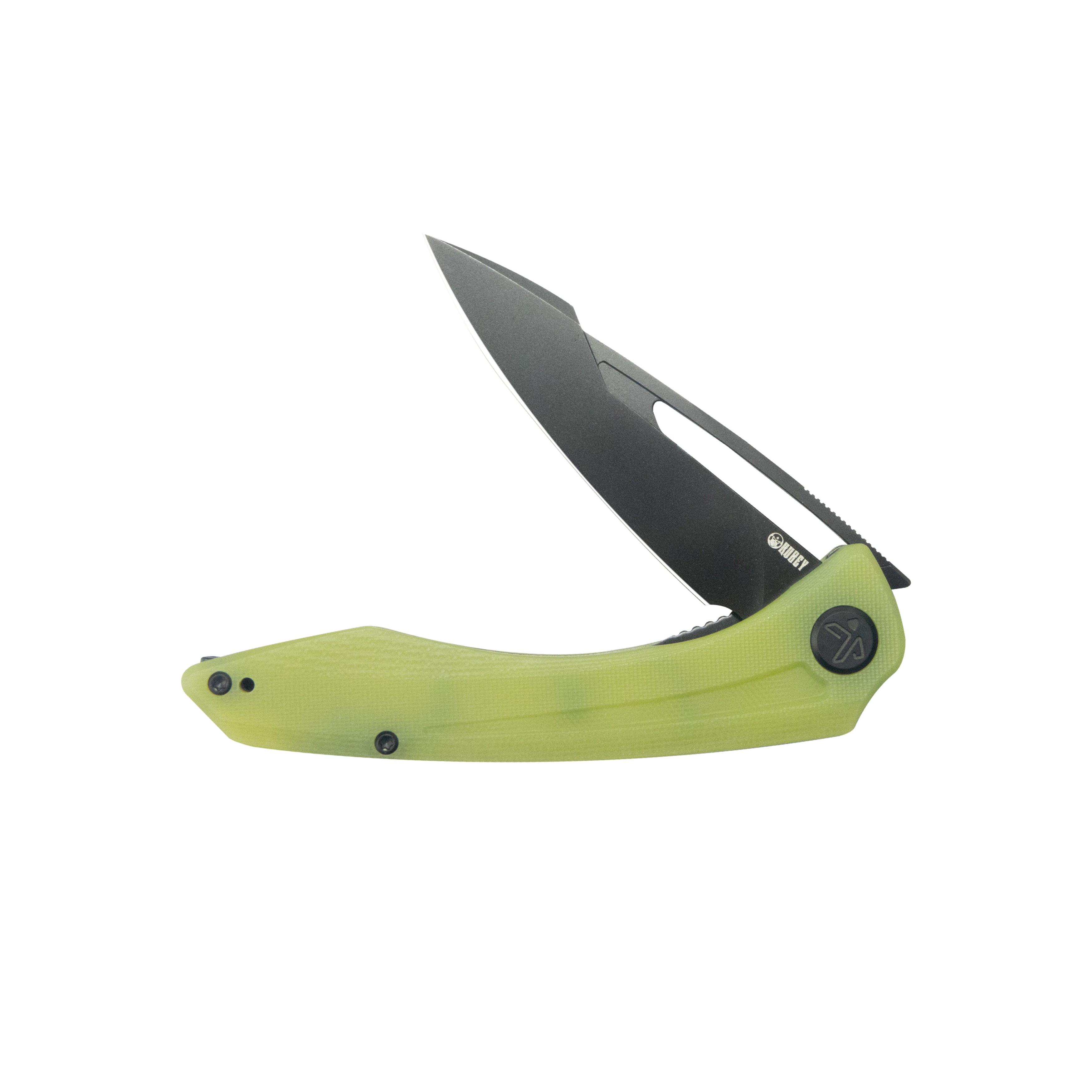 Merced Folding Knife 3.46" Blackwash 14c28n Blade With Durable Translucent Yellow Handle Reliable Tactical Pocket Knife KU345Q