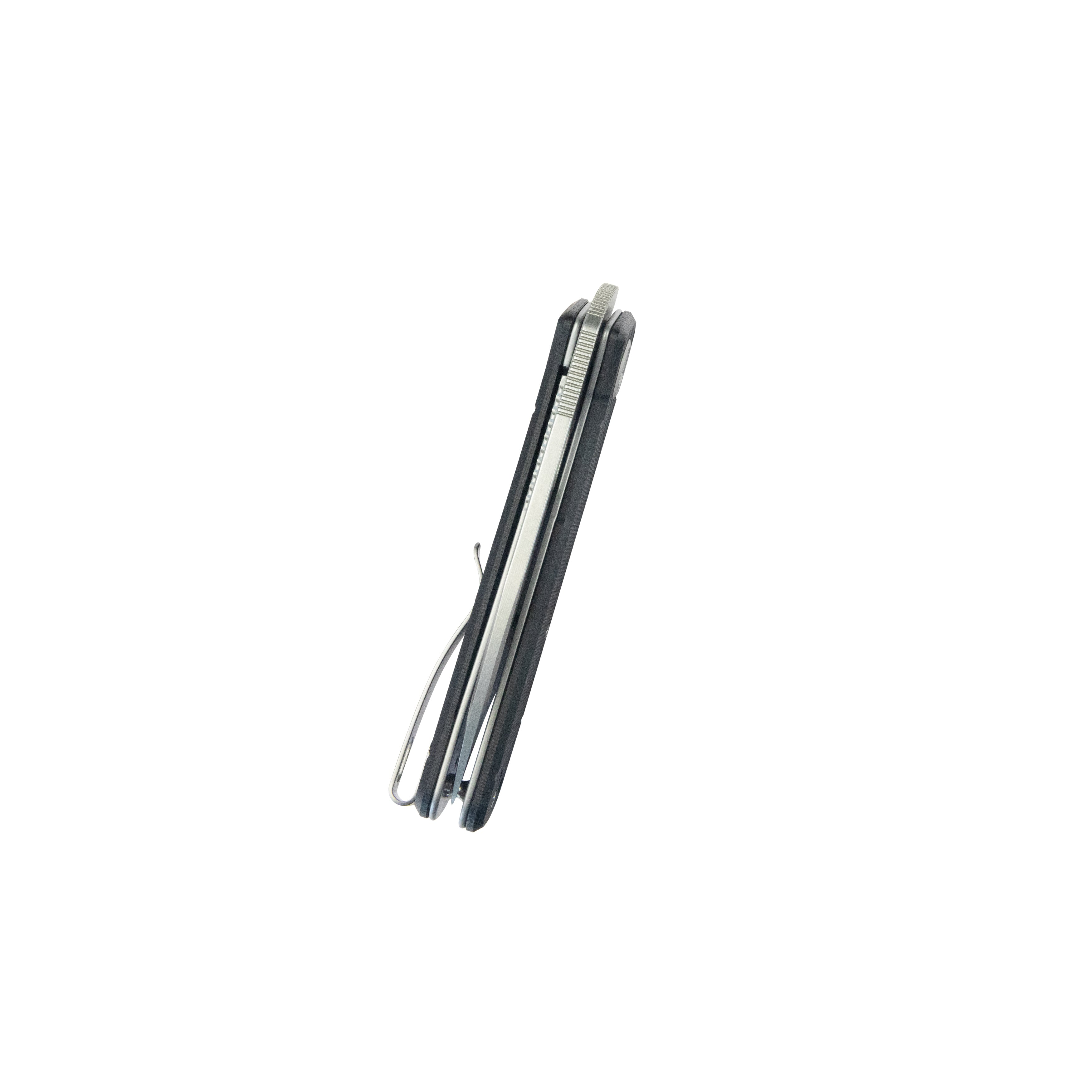 Kubey Hyde Liner Lock Folding Knife Black G10 Handle 2.95" Sand Blasted 14C28N KU2104A