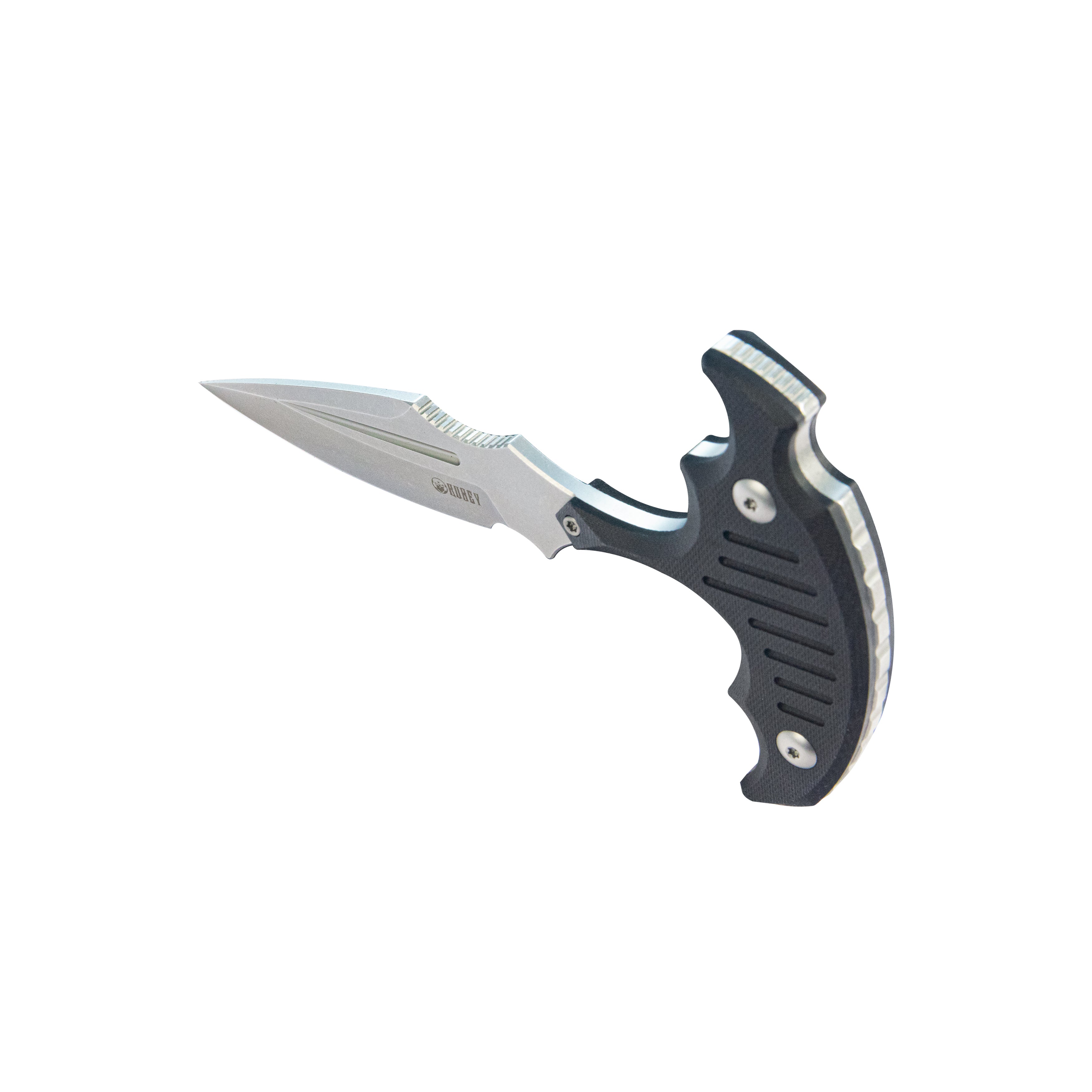 Medusa Push Dagger Fixed Blade Outdoor Knives w/ Kydex Sheath Black G-10 Beadblast 14C28N KU242A
