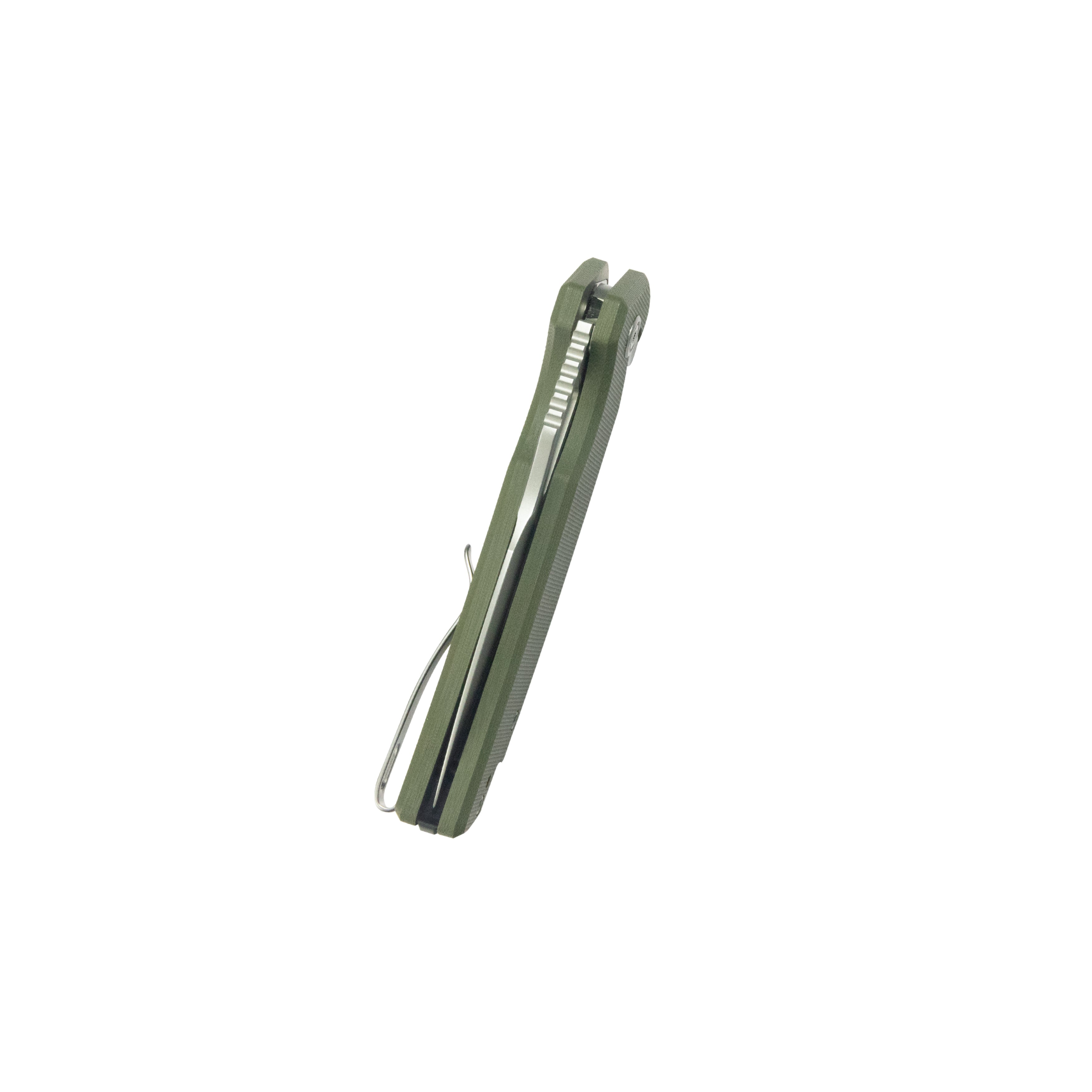 Kubey RDF Pocket Knife Green G-10 Handle 3.11" Bead Blasted 14C28N Blade Knife KU316I