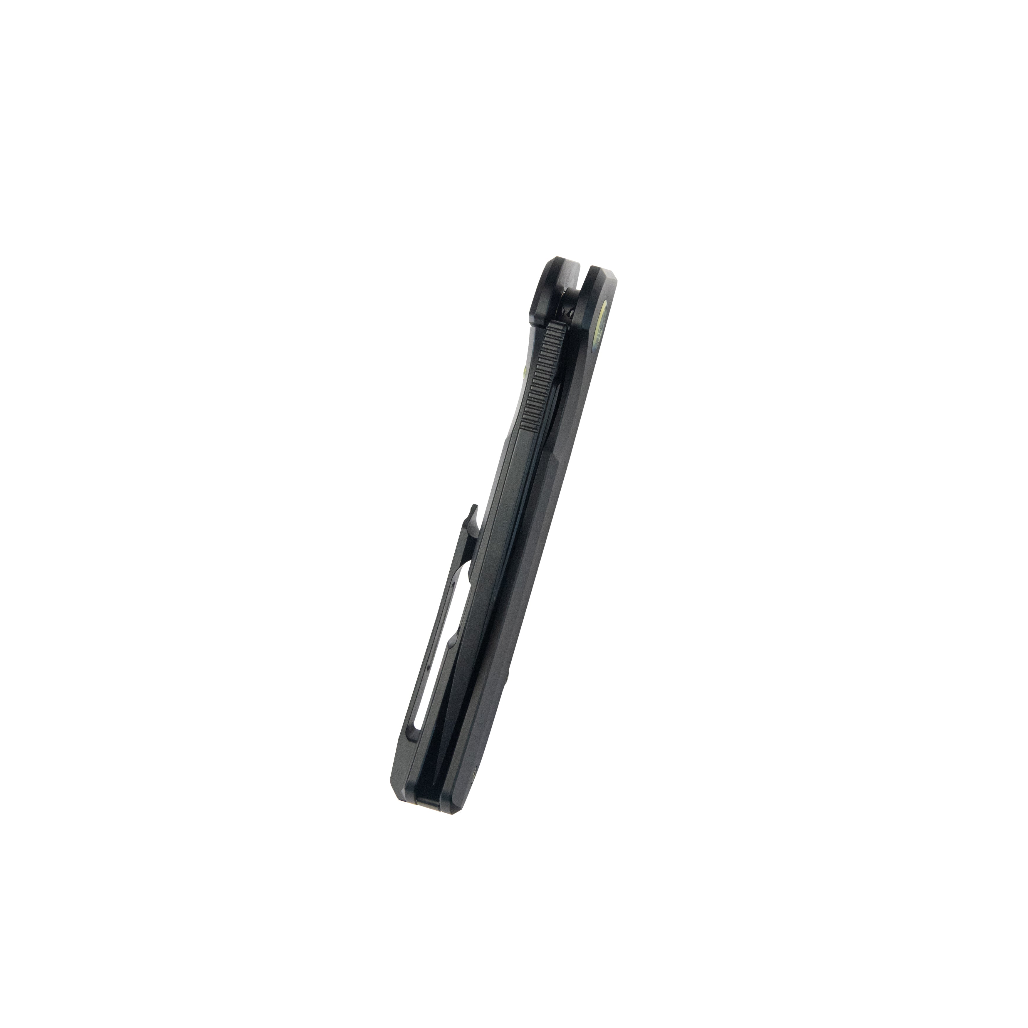 Kubey Hyperion Frame Lock Tactical Knife Black 6AL4V Titanium Handle 3.5" Black Coated CPM-S35VN KB368B