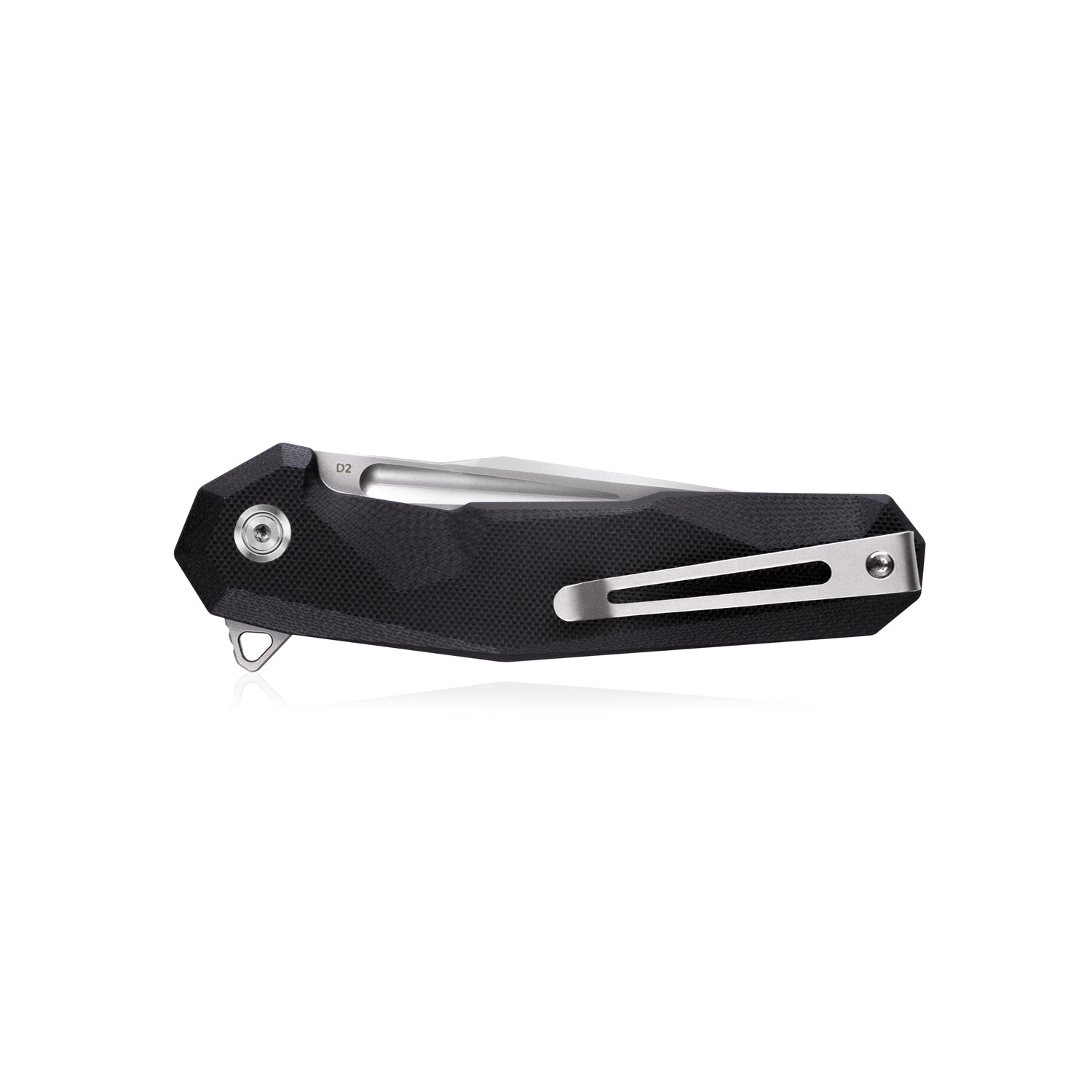 Kubey Carve Nest Liner Lock Tactical Folding Knife Black G10 Handle 3.27'' Sandblast D2 KB237A