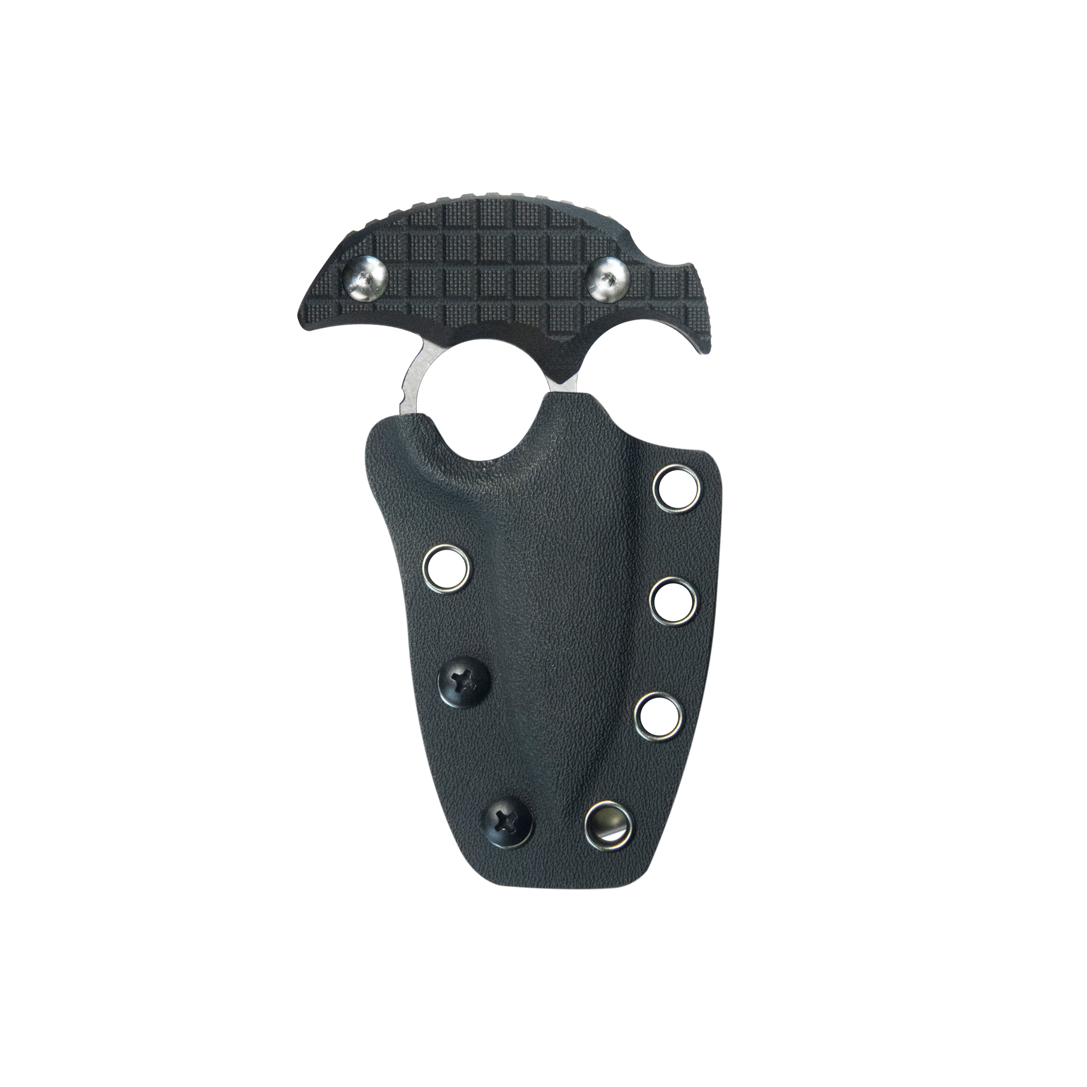 Kubey Cavy Fixed Blade Knife Black G10 Handle 2.95'' Stonewash 14C28N Blade KU403A