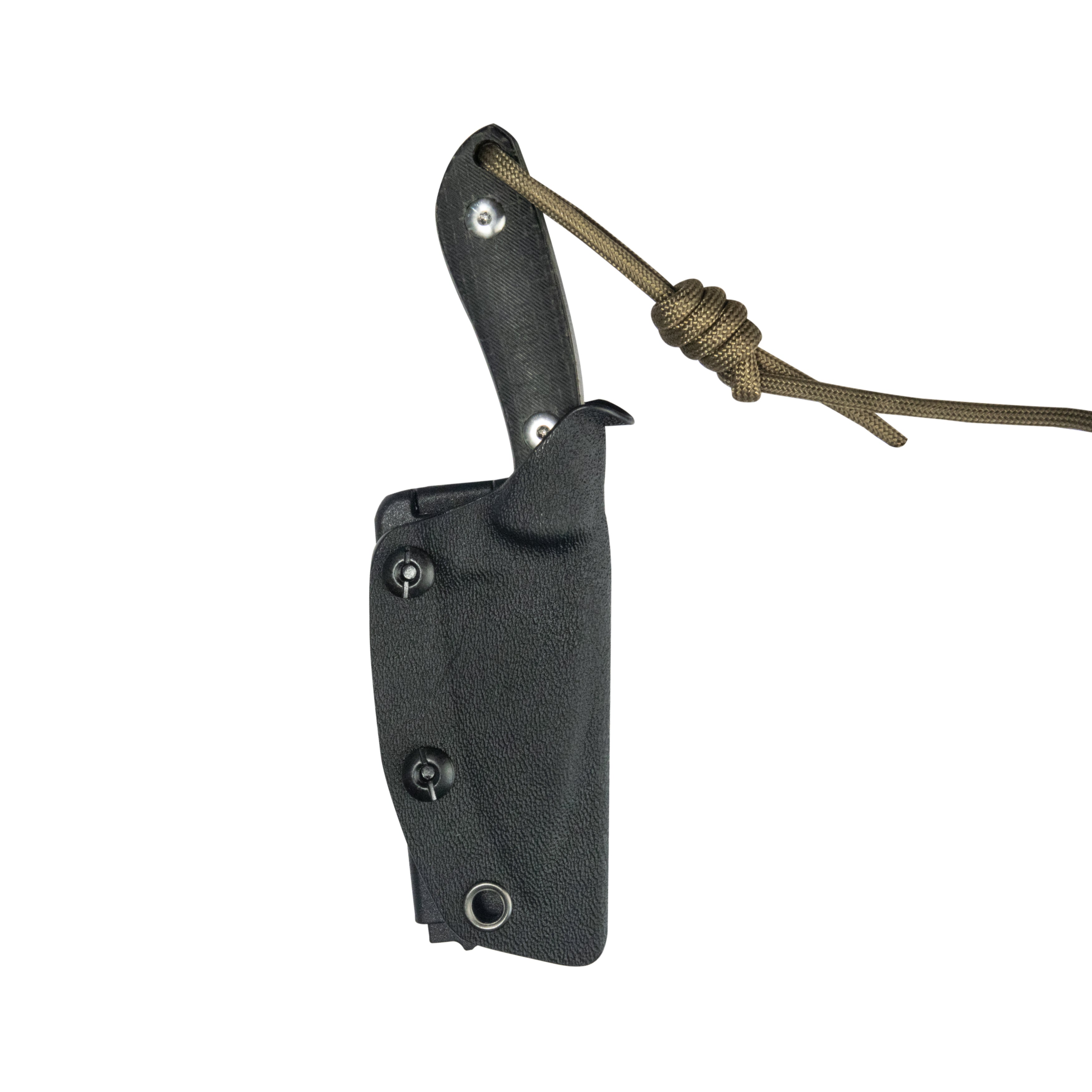 Kubey Bloom Fixed Blade Knife Black Coarse Micarta Handle 2.60" Beadblast 14C28N Blade KU411A