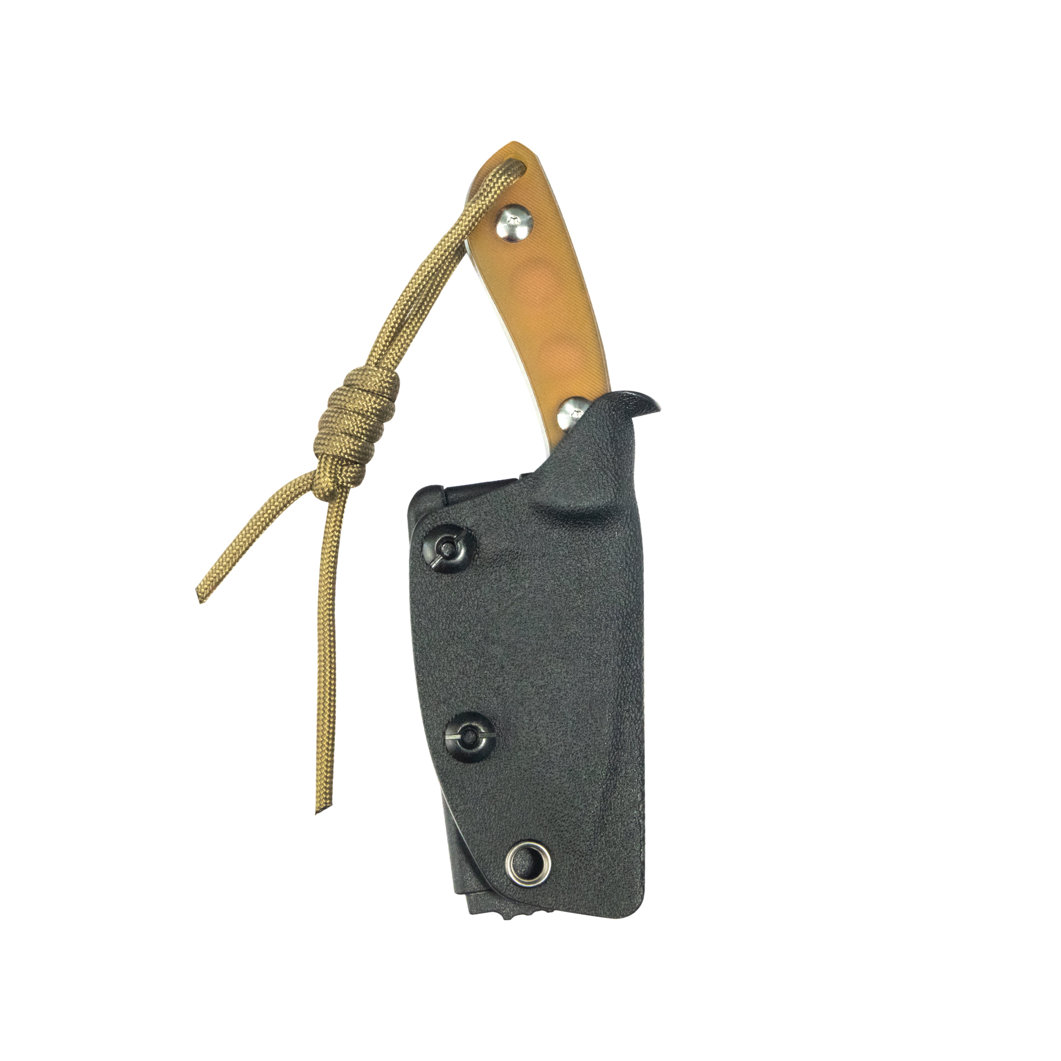 Kubey Bloom Fixed Blade Knife Ultem w/ Diagonal Milling Handle 2.60" Beadblast 14C28N Blade KU411C