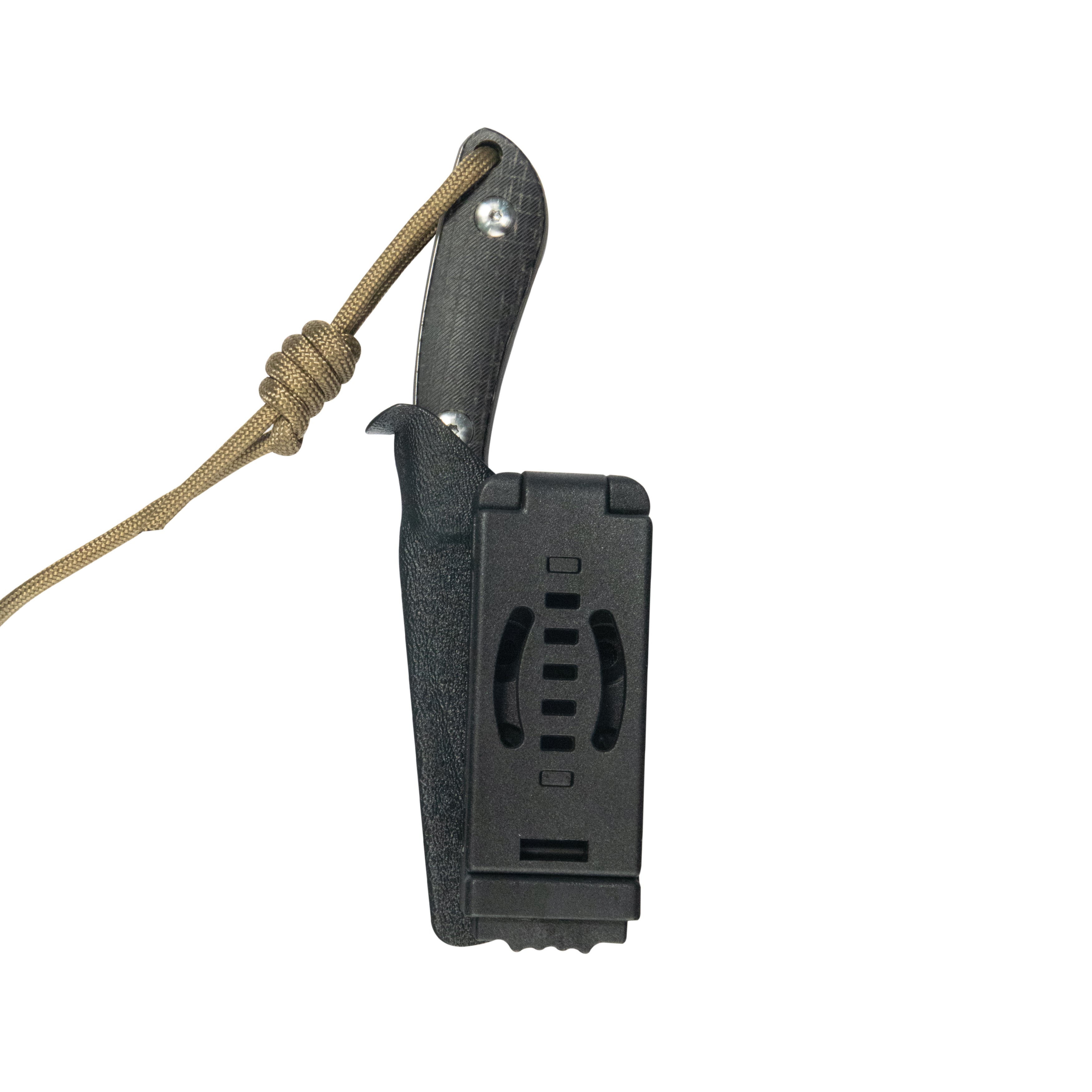 Kubey Bloom Fixed Blade Knife Black Coarse Micarta Handle 2.60" Beadblast 14C28N Blade KU411A