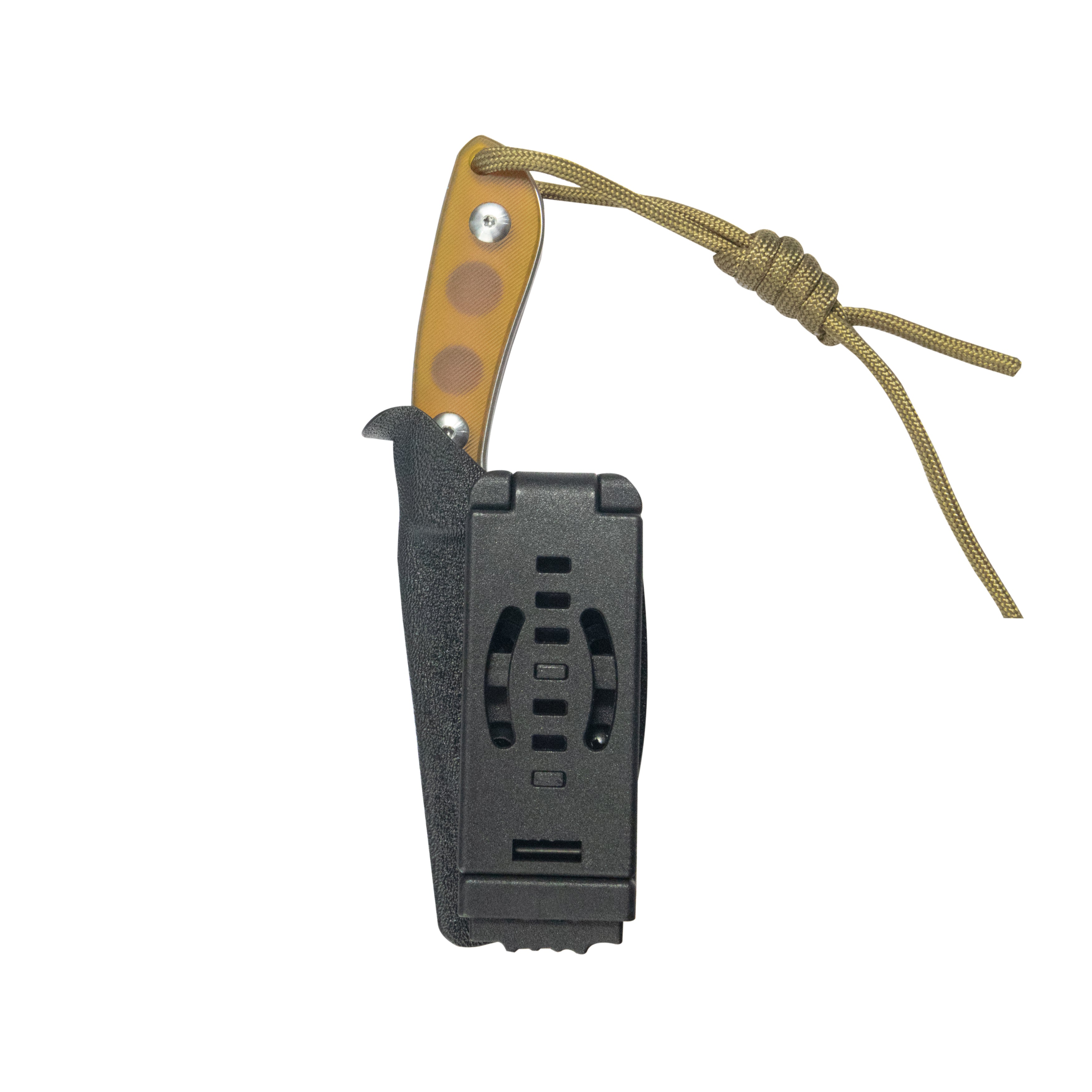 Kubey Bloom Fixed Blade Knife Ultem w/ Diagonal Milling Handle 2.60" Beadblast 14C28N Blade KU411C