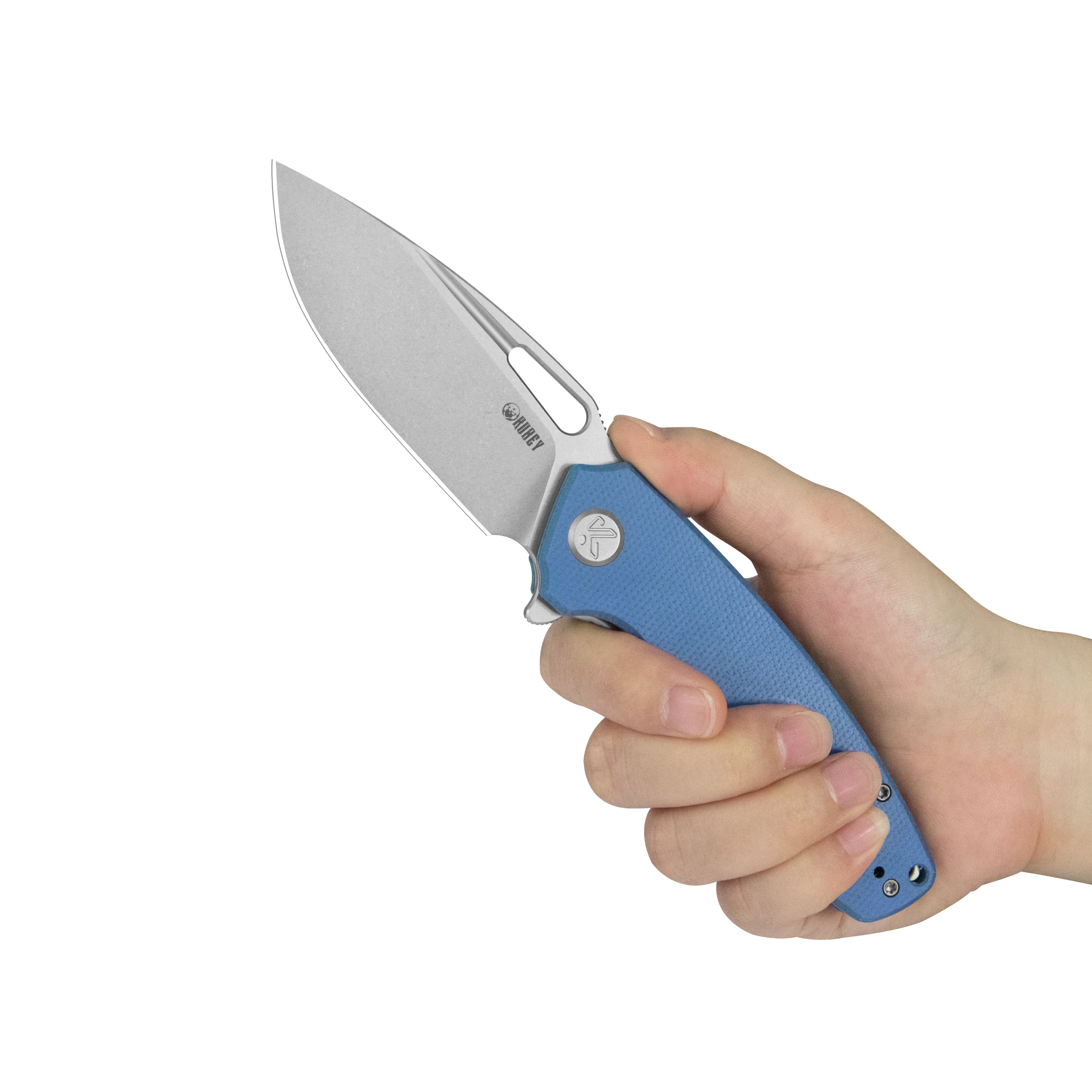 Tityus Linerlock Blue Micarta KU322-1A