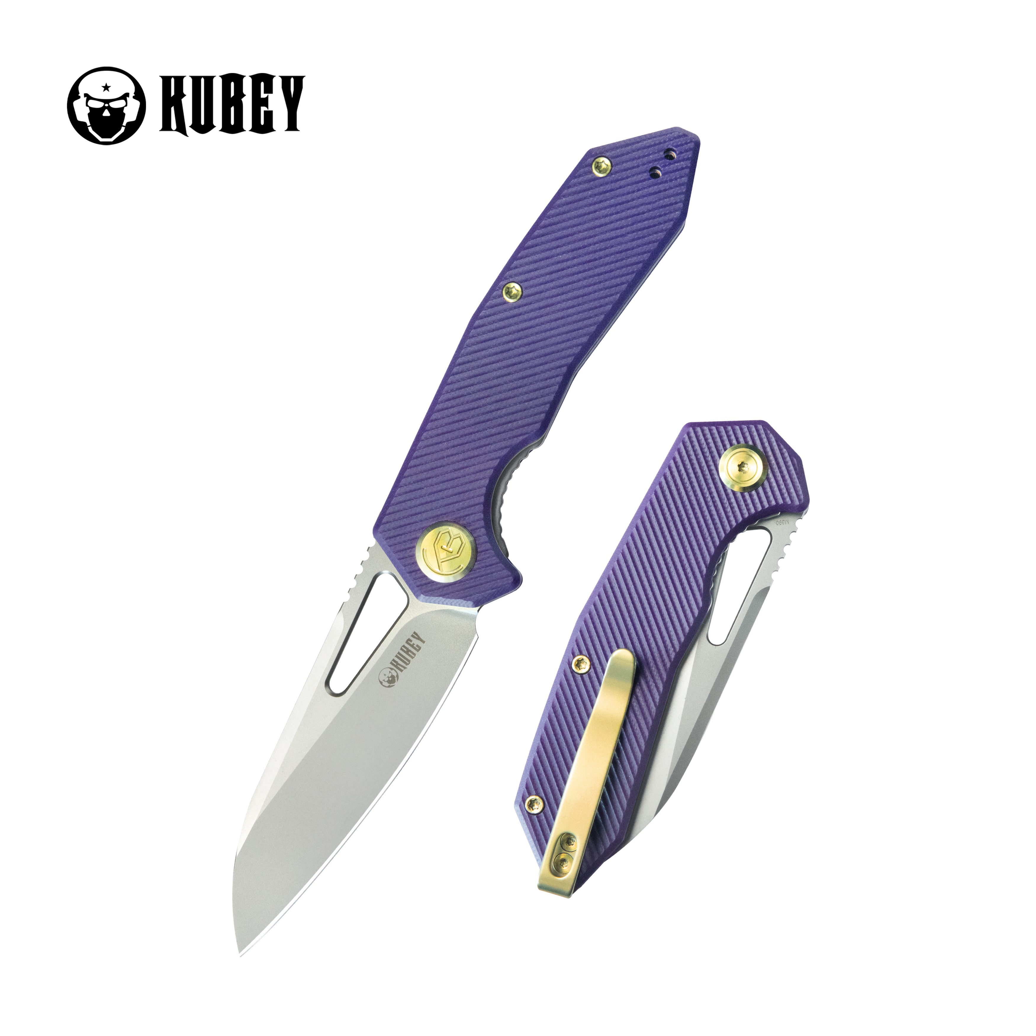 Kubey Vagrant Liner Lock Folding Knife Purple G10 Handle 3.1" Sandblast M390 KB291S