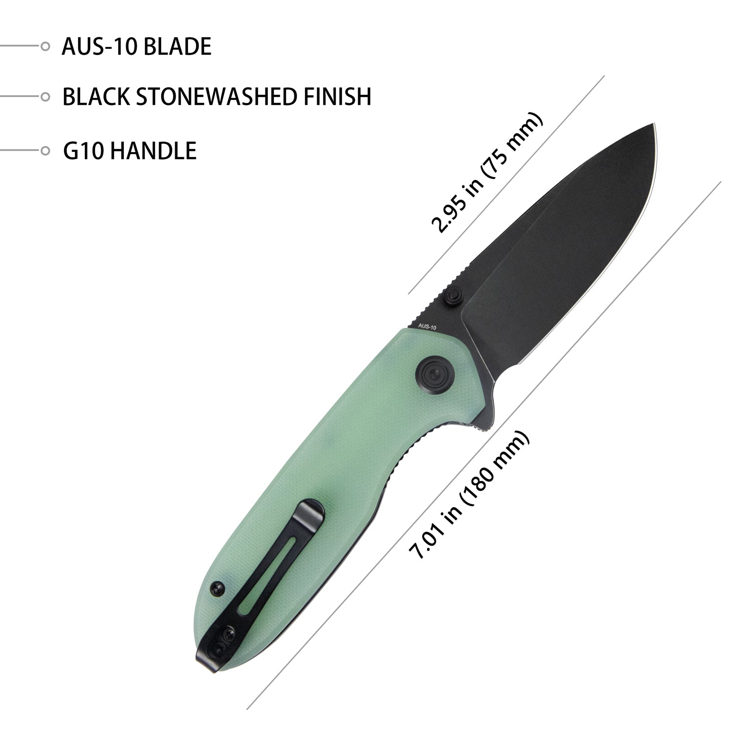 Belus Linerlock Black Jade KU342B