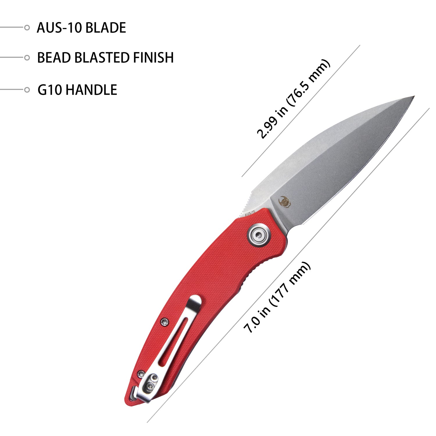 Leaf Linerlock Red KU333F