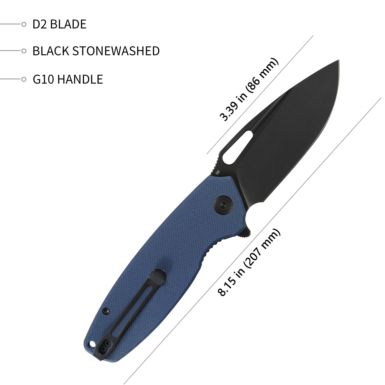 Tityus Linerlock Black Denim KU322F