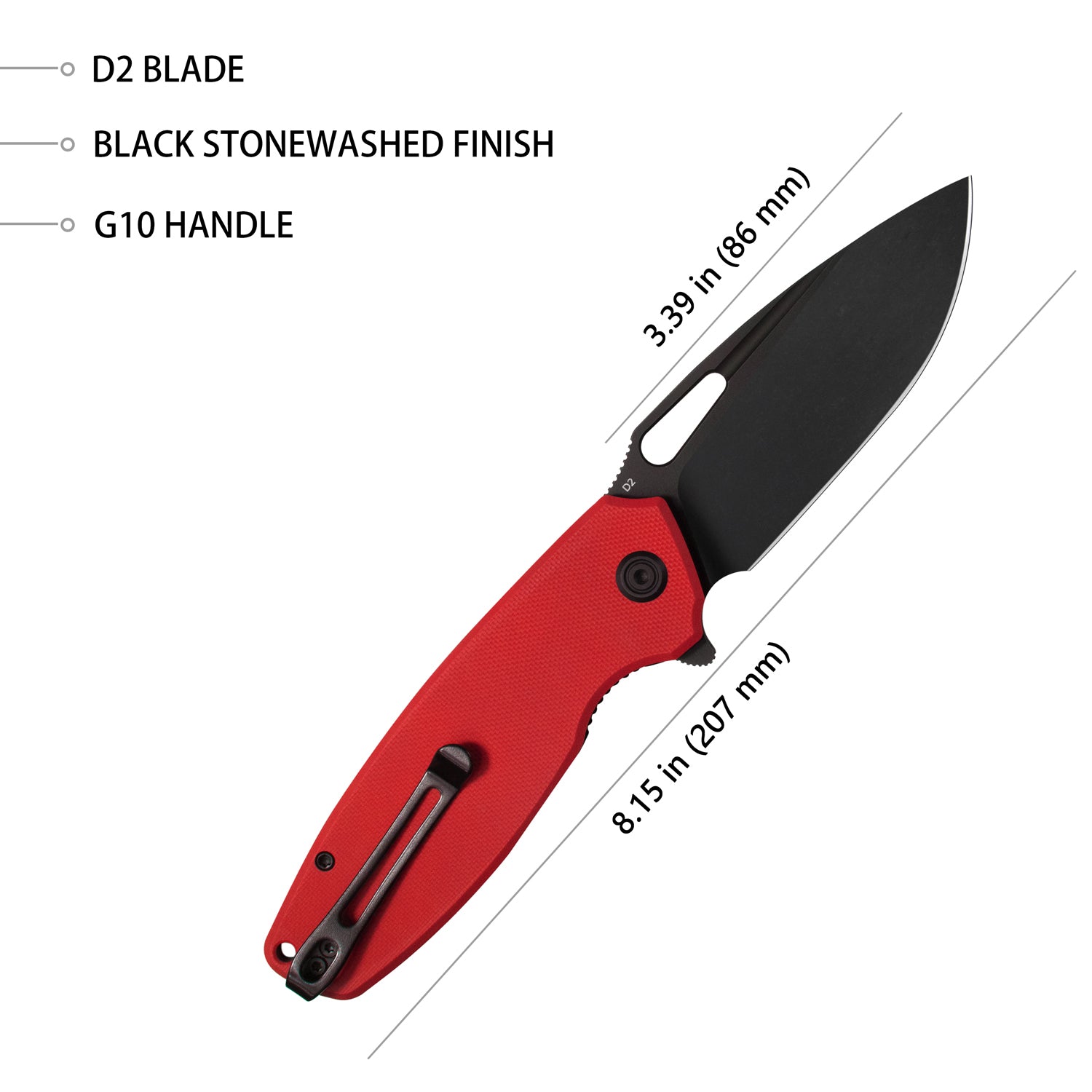 Tityus Linerlock Black Red KU322J