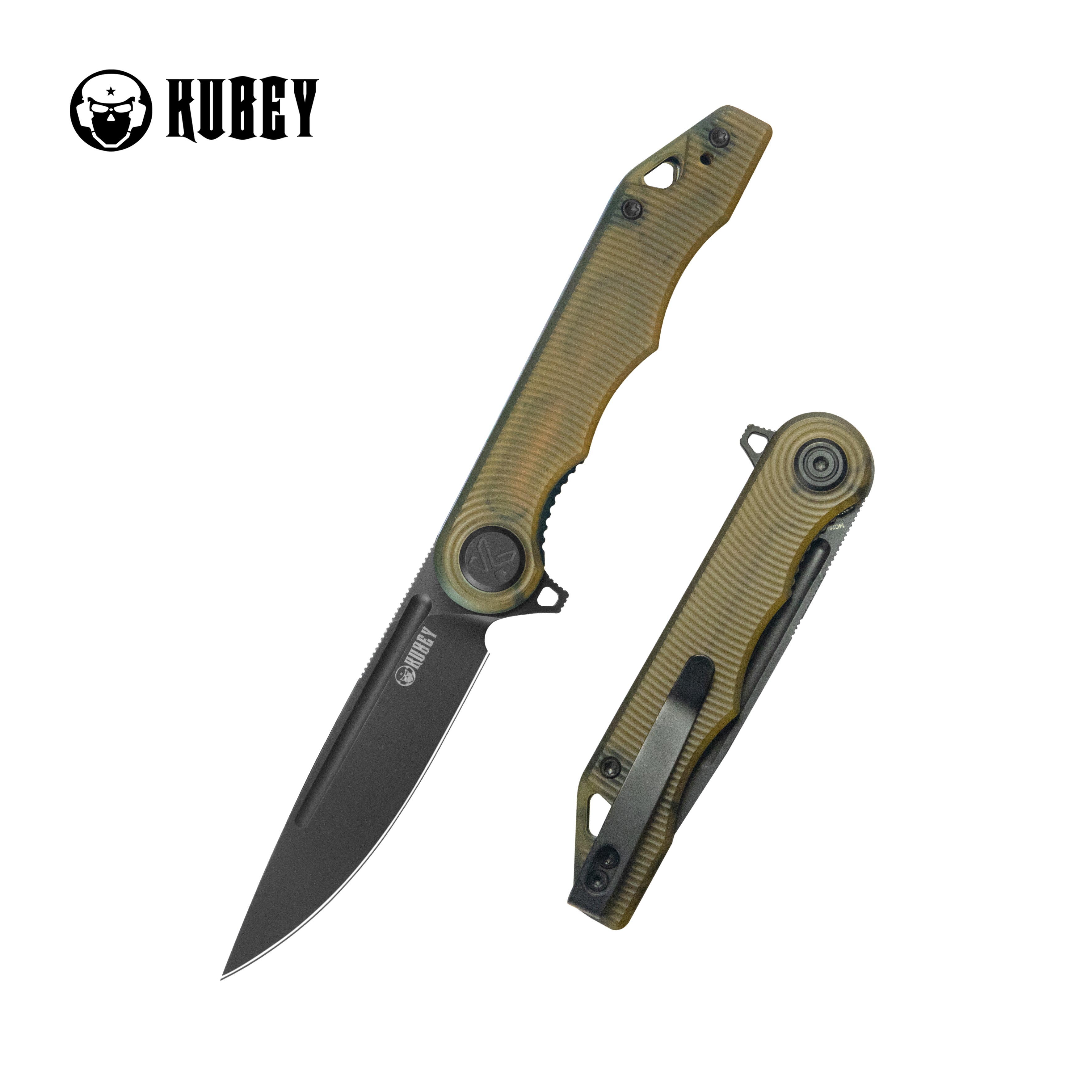 Mizo Liner Lock Flipper Folding Knife Ultem Handle 3.15" Blackwash 14C28N KU312W