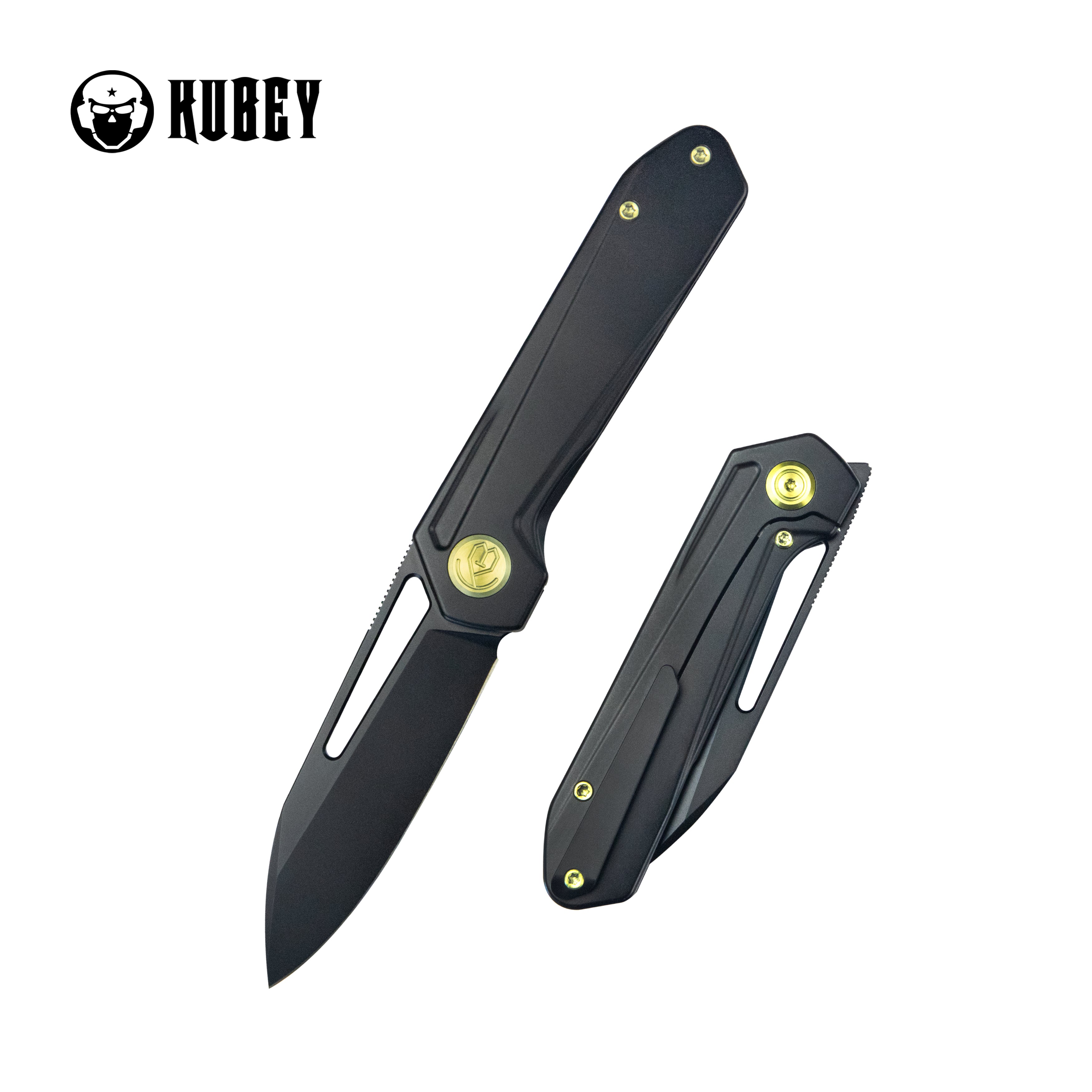 Royal Frame Lock EDC Pocket Knife Front Flipper Black 6AL4V Titanium H