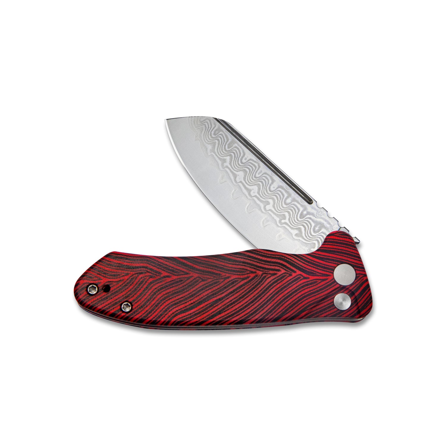 Creon Button Damascus Red Black KU336B