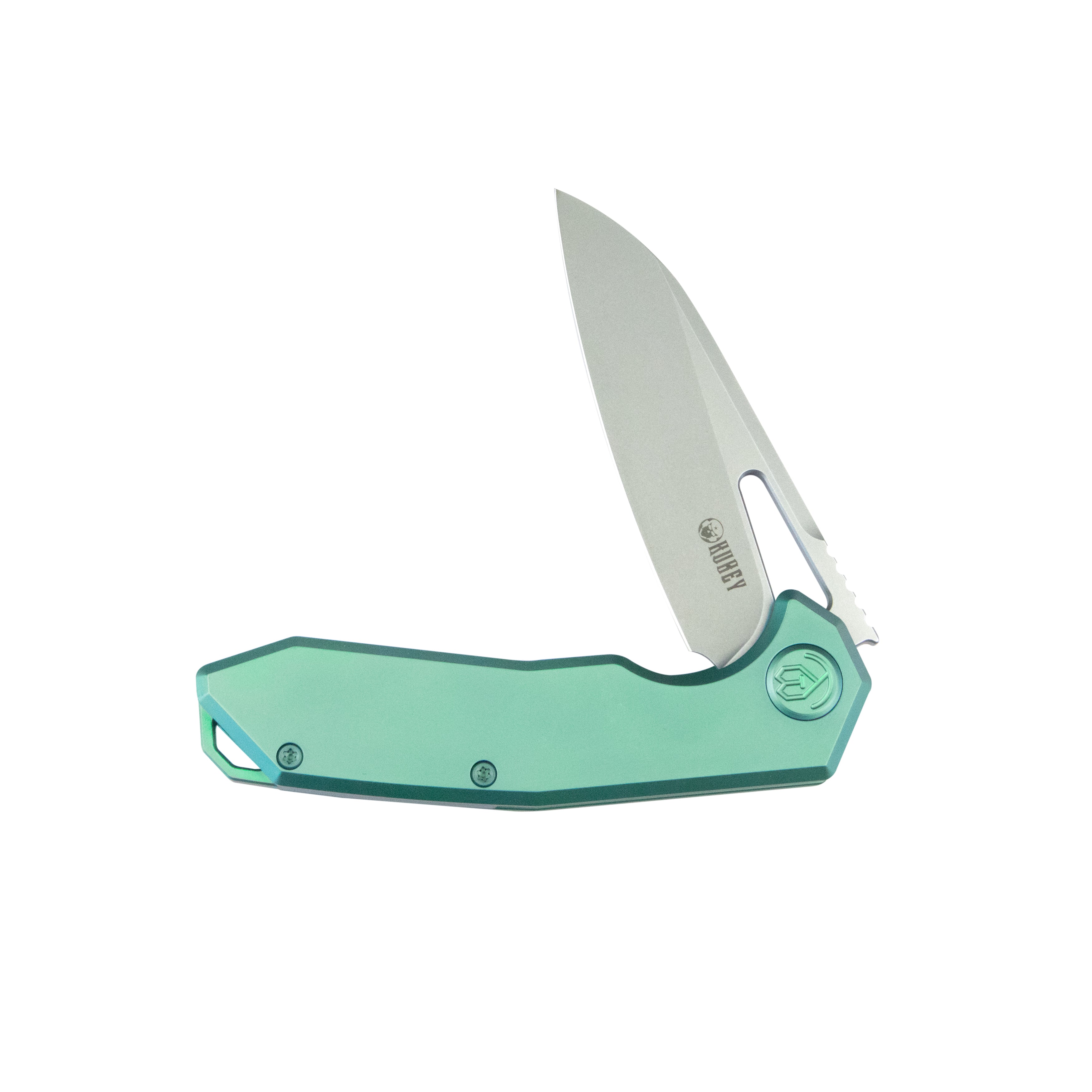 Vagrant Frame Lock Folding Pocket Knife Green 6AL4V Titanium Handle 2.95" Bead Blasted CPM-S35VN KB284C
