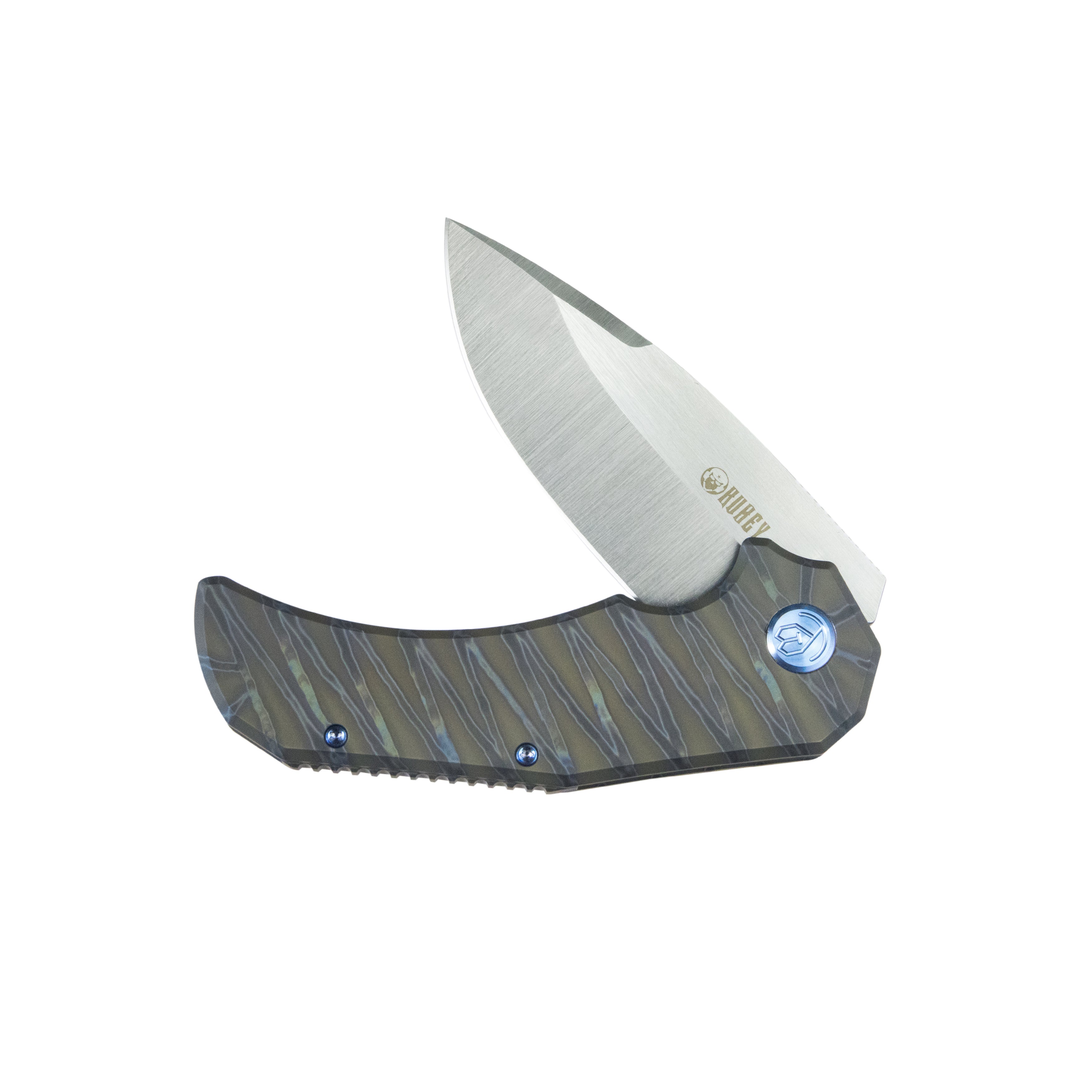 Mikkel Willumsen Design Bravo one Frame Tactical Folding Knife 6AL4V Titanium 3.39" Belt Satin Boher M390 KB367B