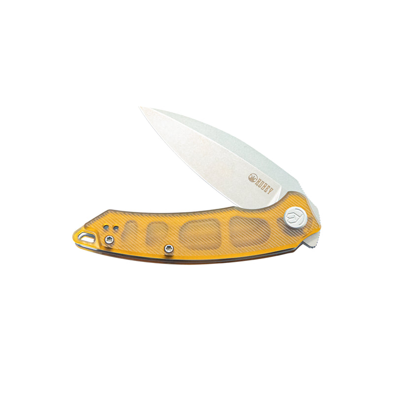 Leaf Liner Lock Front Flipper Folding Knife Ultem Handle 2.99" Beadblast AUS-10 KU333G