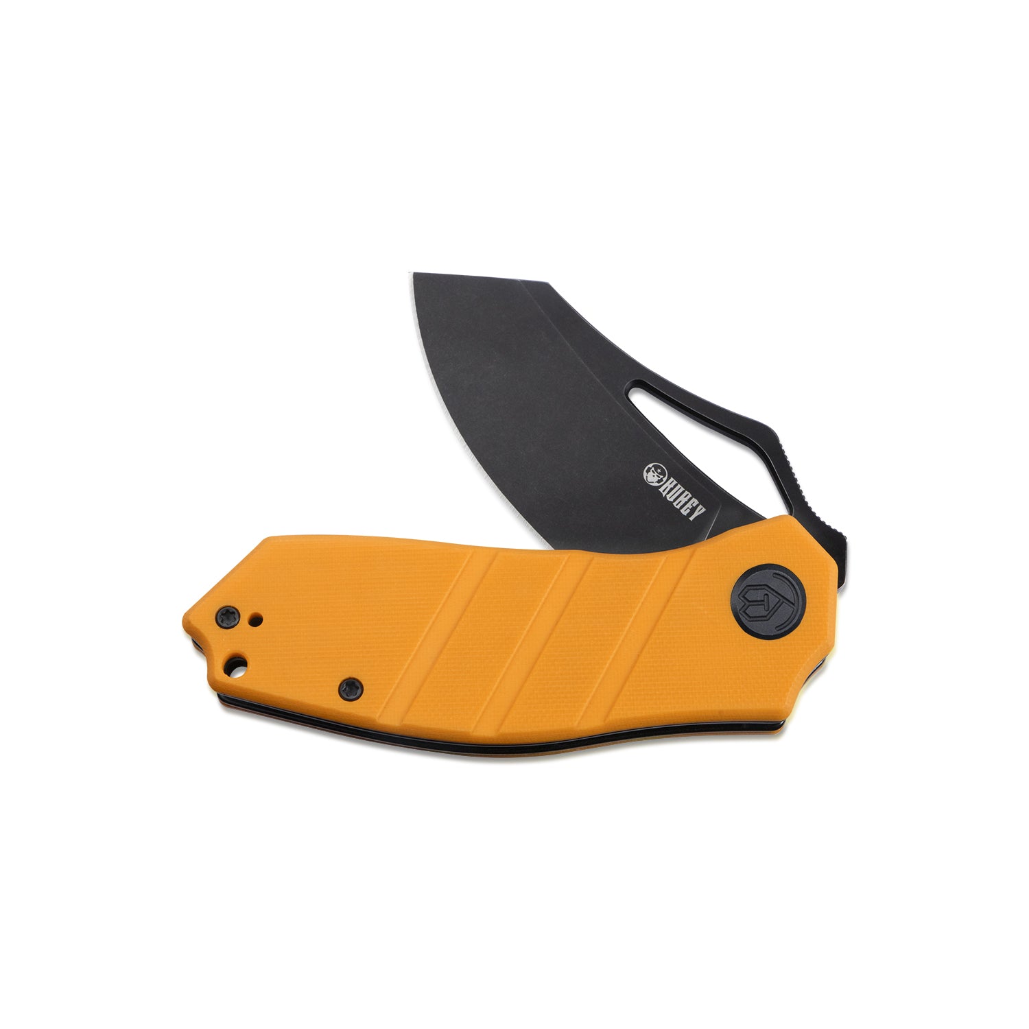 Ceyx Liner Lock Flipper Folding Knife Yellow G10 Handle 2.95" Darkwashed D2 KU335C