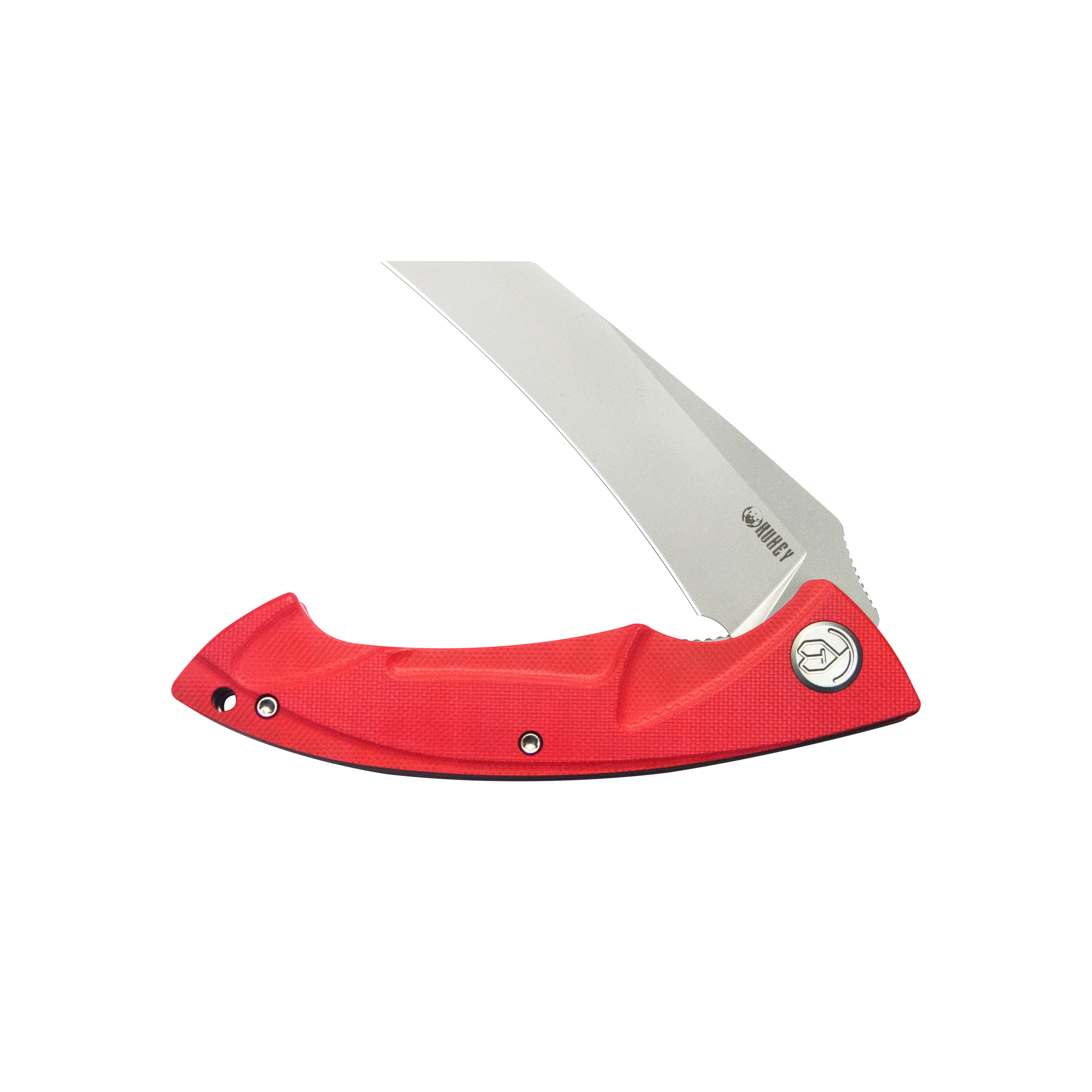 Kubey Anteater Liner Lock Folding Knife Red G10 Handle 3.42" Sandblast 14C28N KU212H