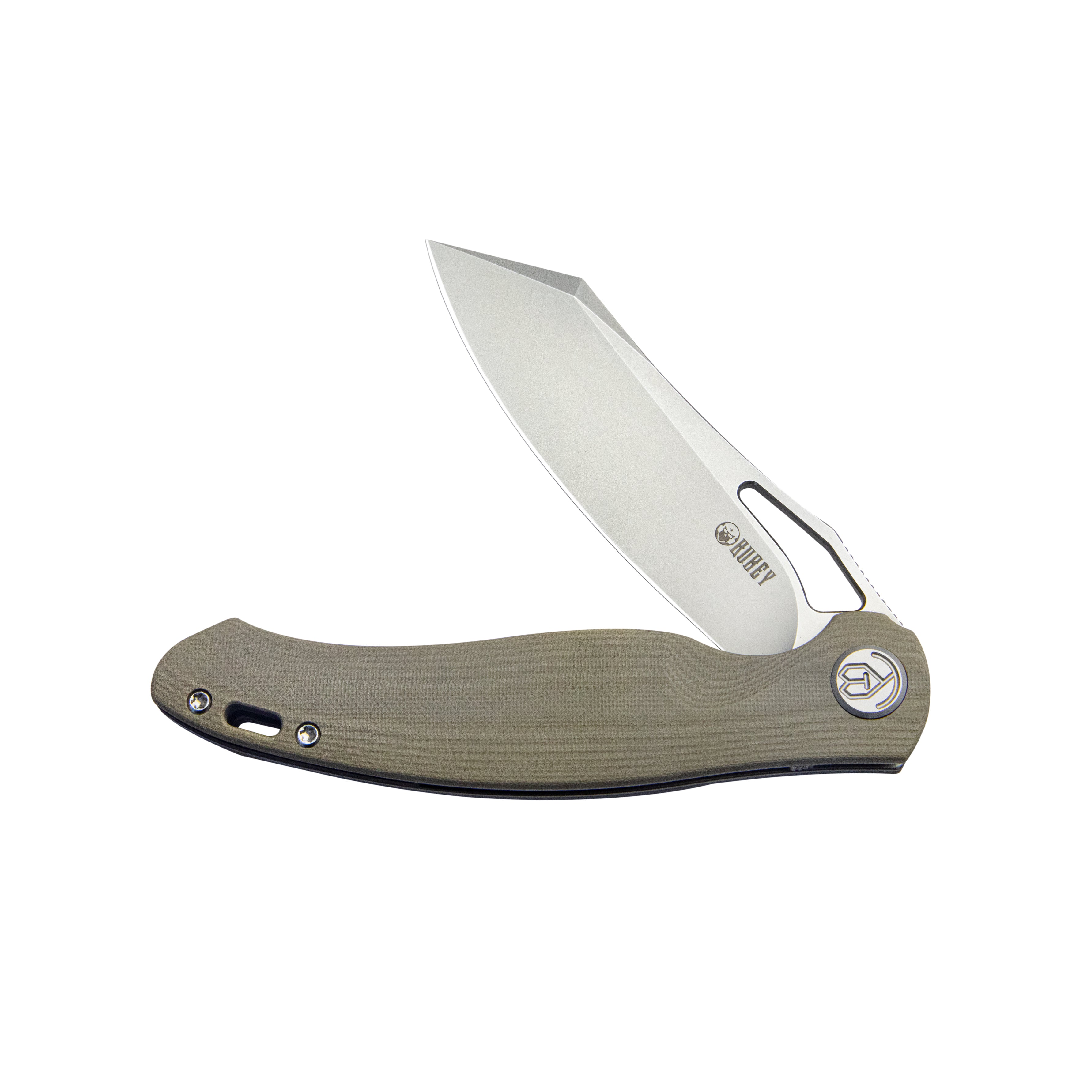 Drake Liner Lock Folding Knife Tan G10 Handle 3.74'' Beadblasted AUS-10 KU239J