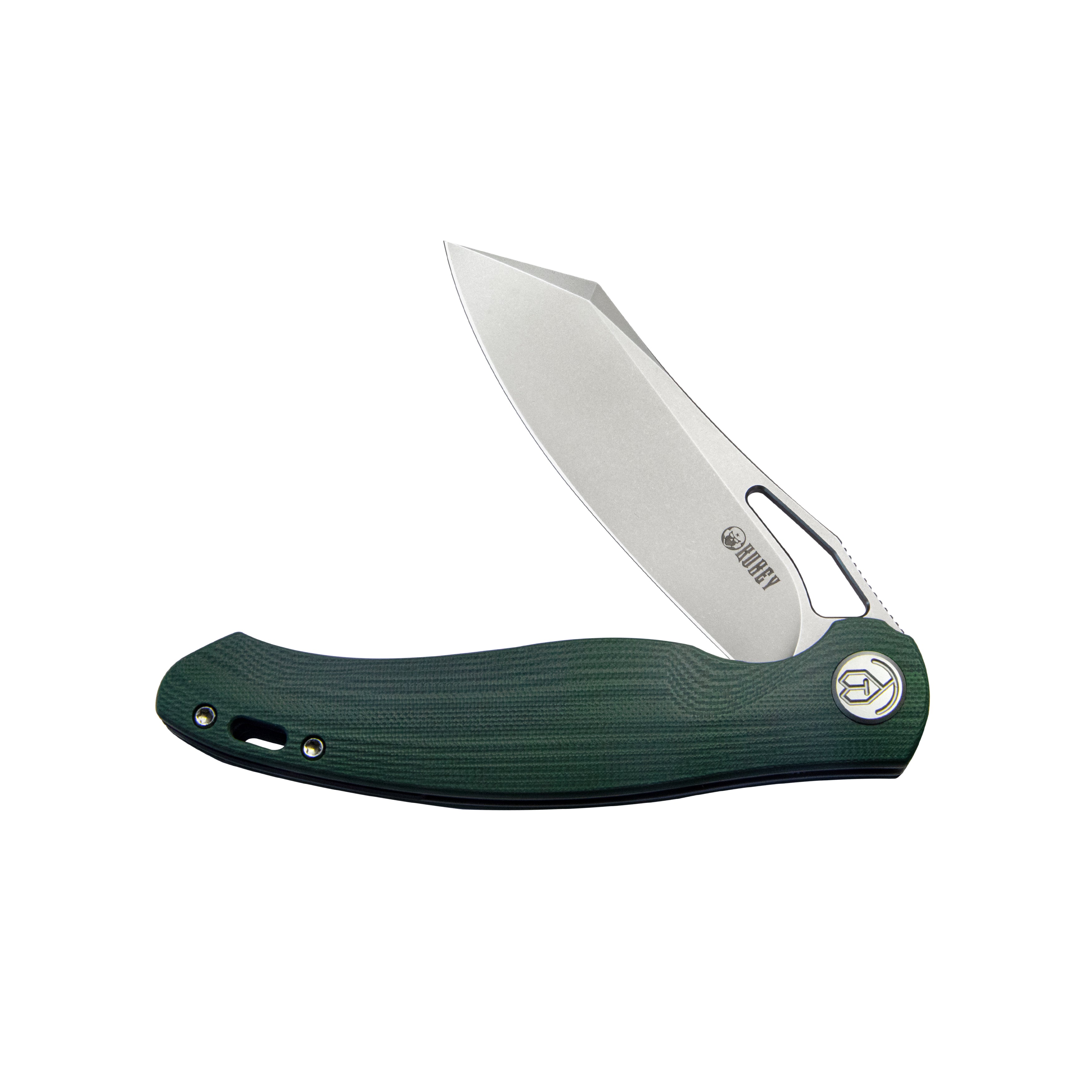 Drake Liner Lock Folding Knife Green G10 Handle 3.74'' Beadblasted AUS-10 KU239K