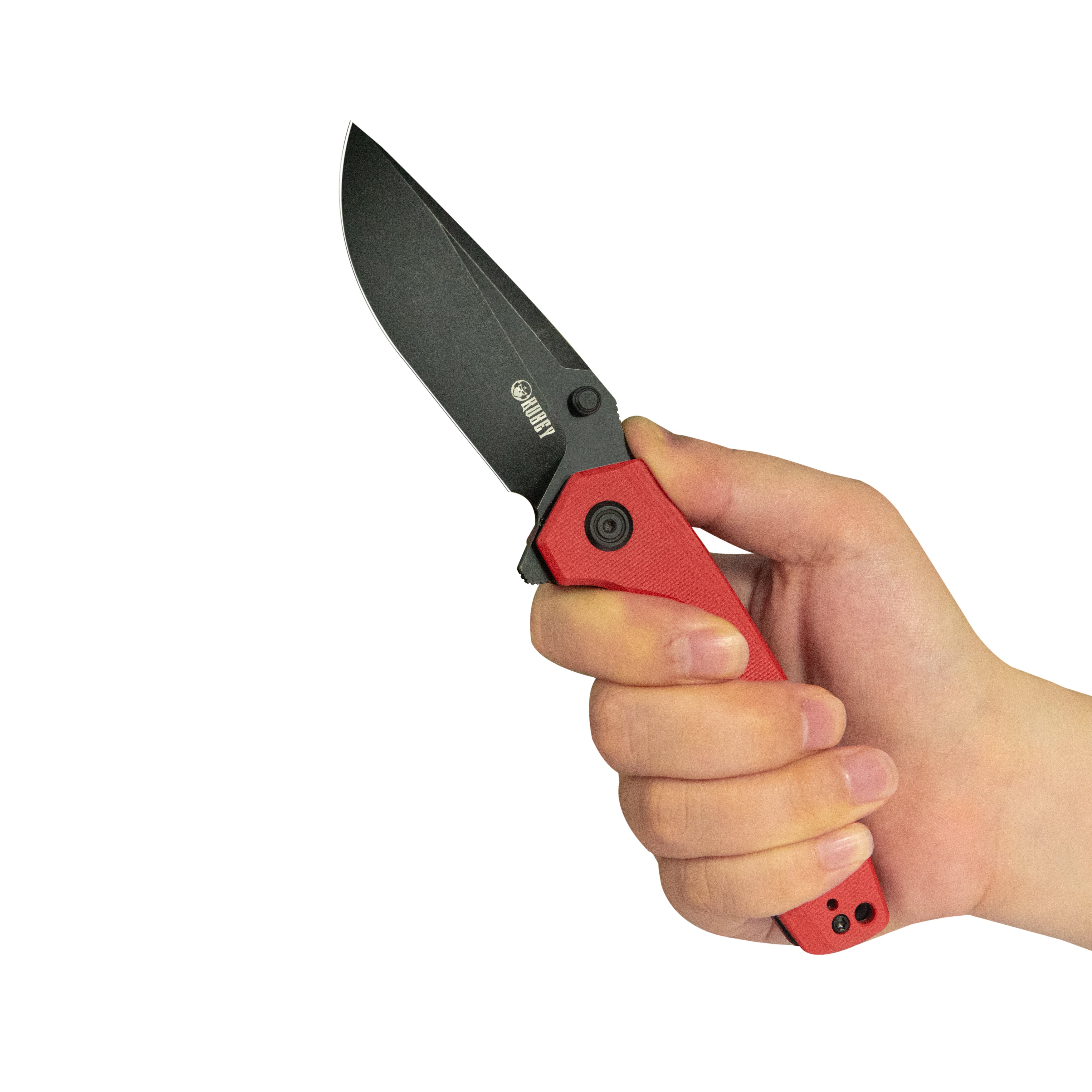 Calyce Thumbstud Linerlock Black Red KU901S