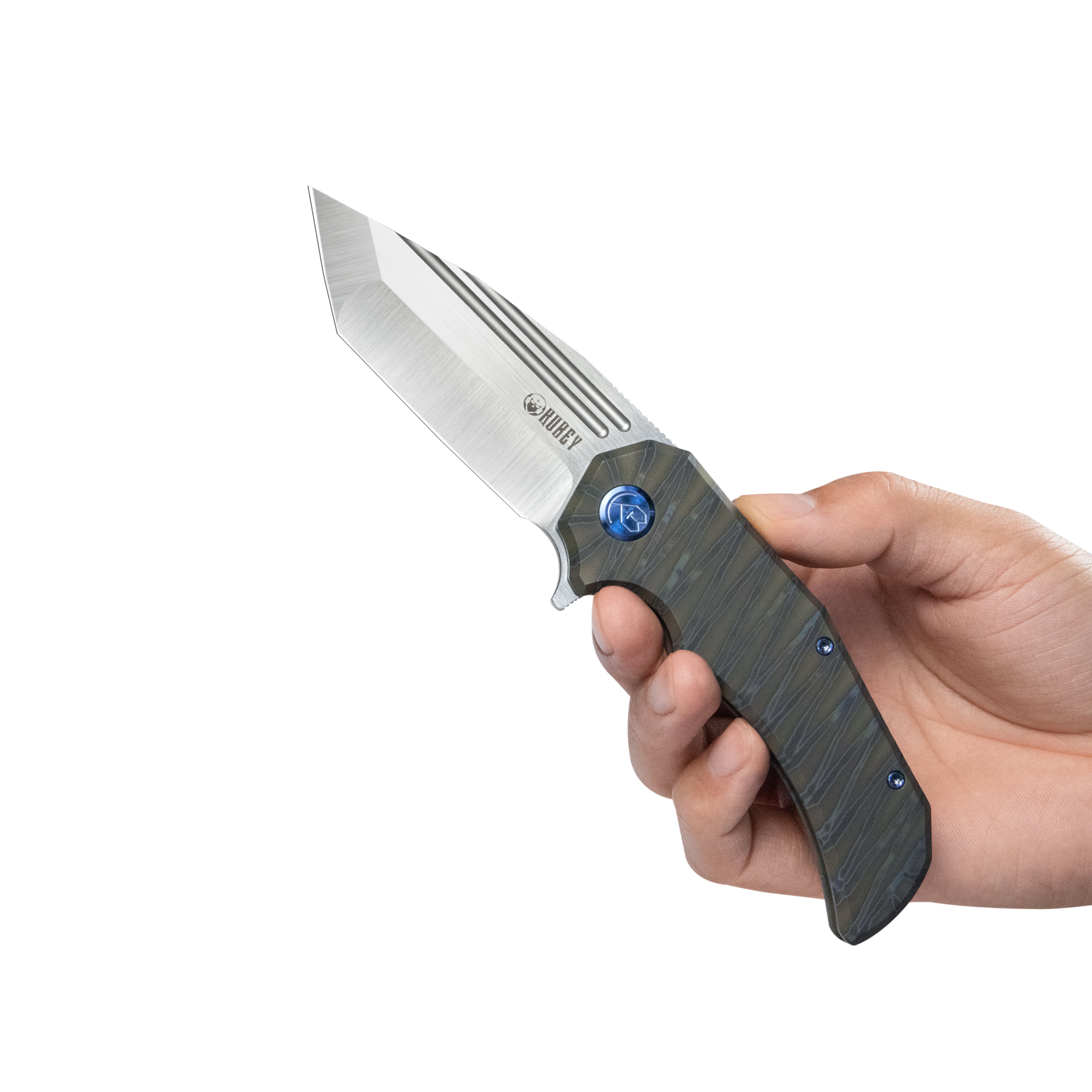 Mikkel Willumsen Design Bravo one Frame Tactical Folding Knife 6AL4V Titanium 3.39" Belt Satin Boher M390 KB366B