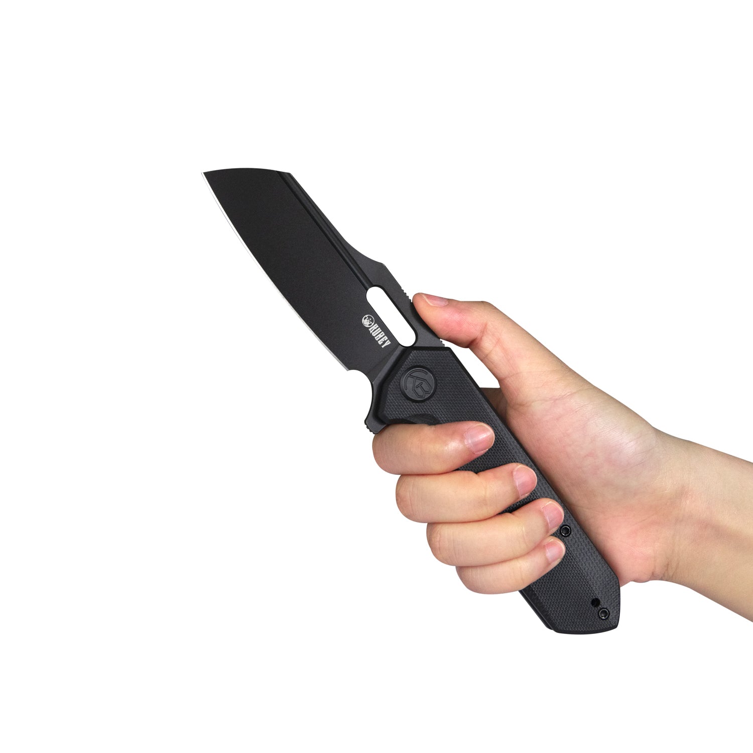 Atlas Nest Liner Lock Folding Knife Black G10 Handle 3.31" Dark Stonewashed 14C28N KU328C