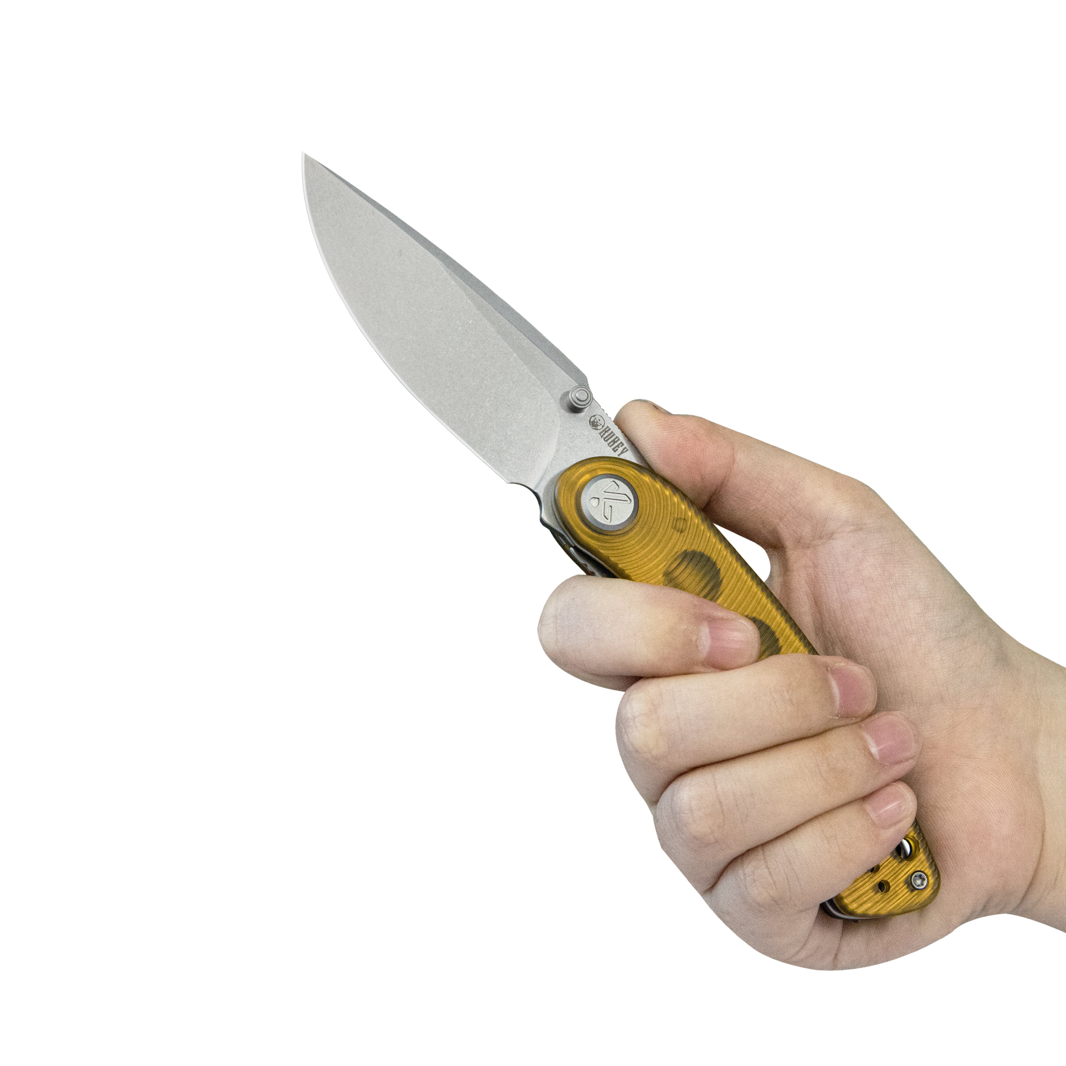 Kubey Momentum Liner Lock Folding Knife Ultem Handle 3.43" Beadblast D2 KU344Q