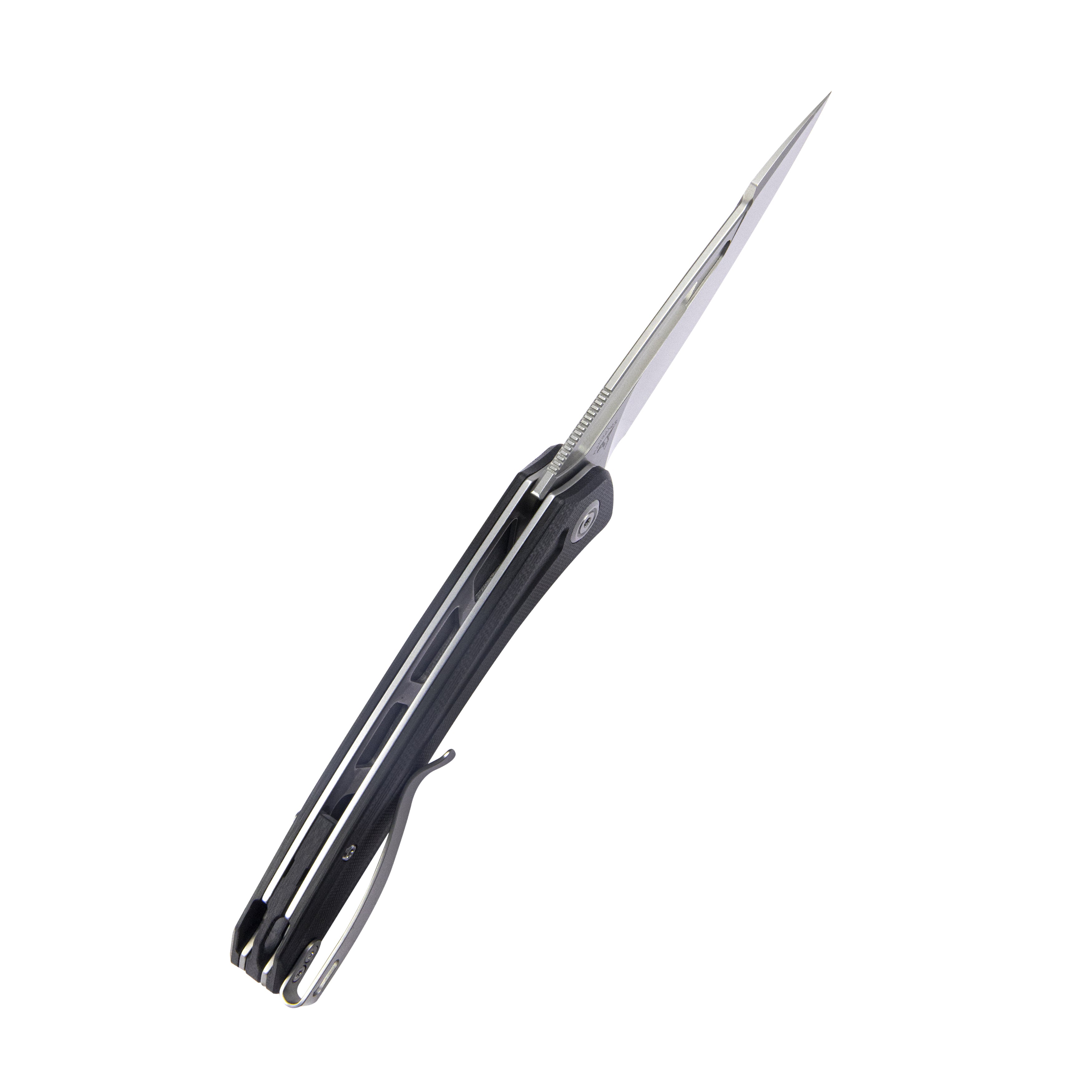 Merced Folding Knife 3.46" Beadblasted AUS-10 Blade With Durable Black G10 Handle Reliable Tactical Pocket Knife KU345A