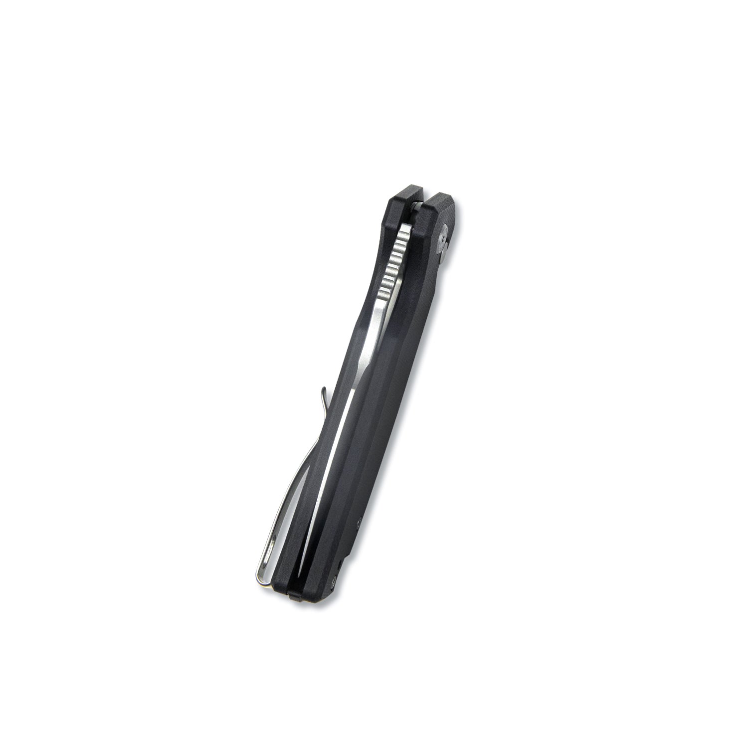 RDF Pocket Knife with Button Lock, Full-Contoured Black G-10 Handle 3.11" Bead Blasted AUS-10 Blade, Lightweight Folding Knife for EDC KU316E