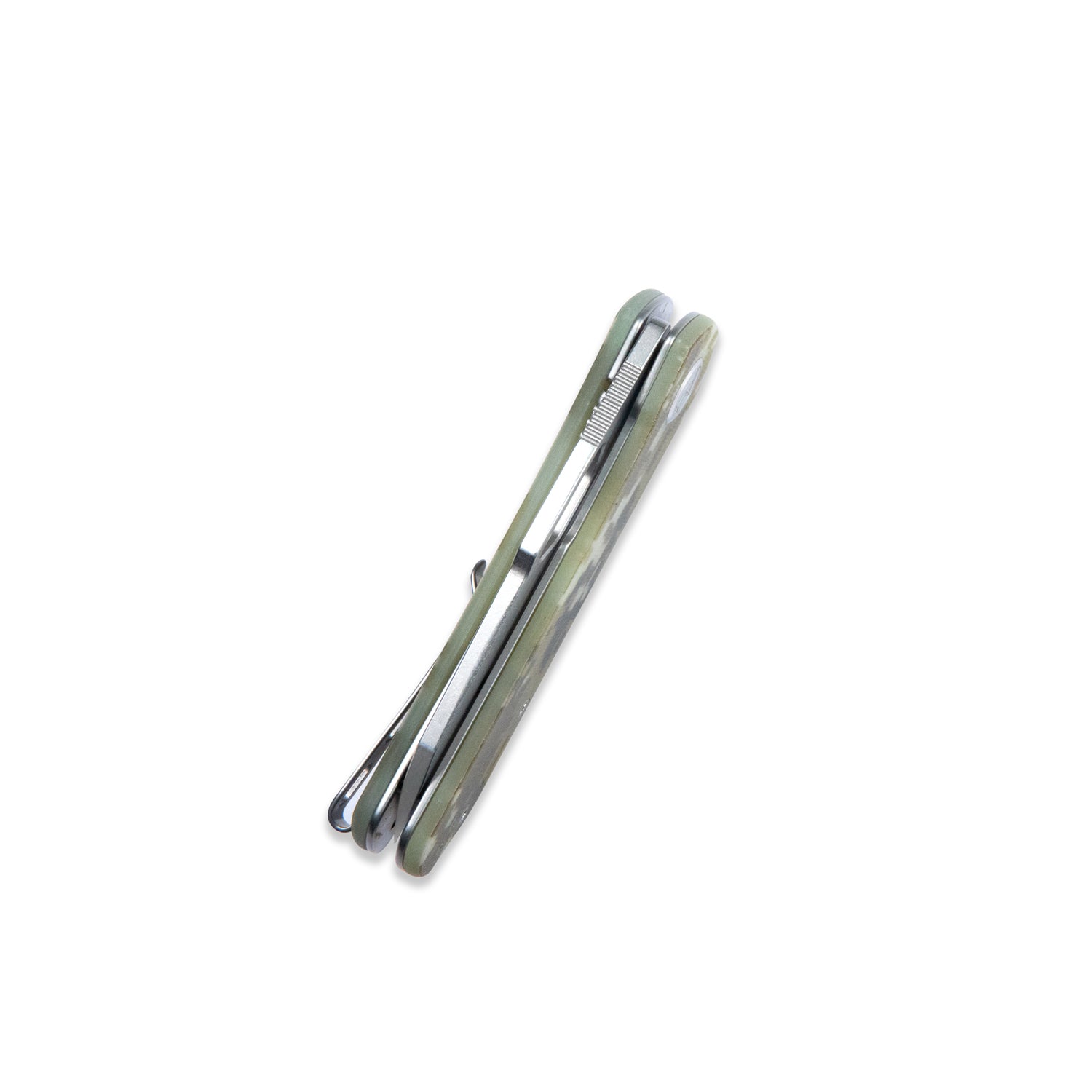 Duroc Liner Lock Flipper Small Pocket Folding Knife Camo Handle 2.91" Bead Blasted AUS-10 KU332J