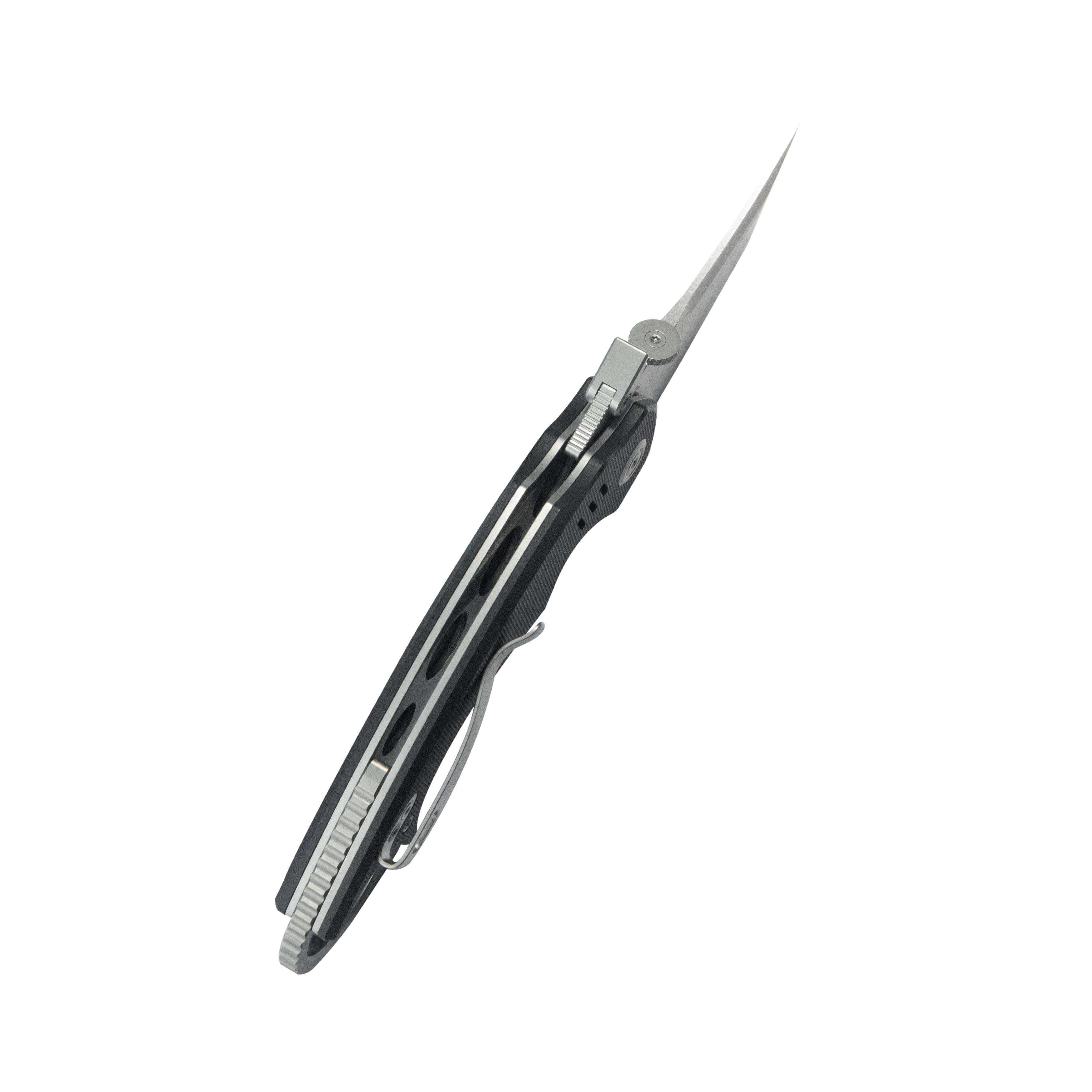 Kubey Jaw Tanto Karambit Folding Knife Black G-10 Handle 2.52" Sandblast 14C28N Blade KU439A